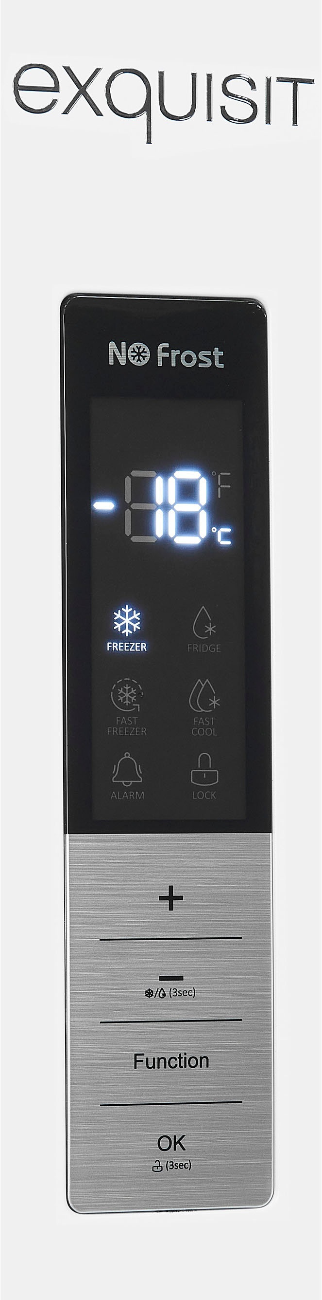 exquisit Gefrierschrank »GS380-NF-H-050D weiss«, 185,5 cm hoch, 71 cm breit, Türanschlag wechselbar