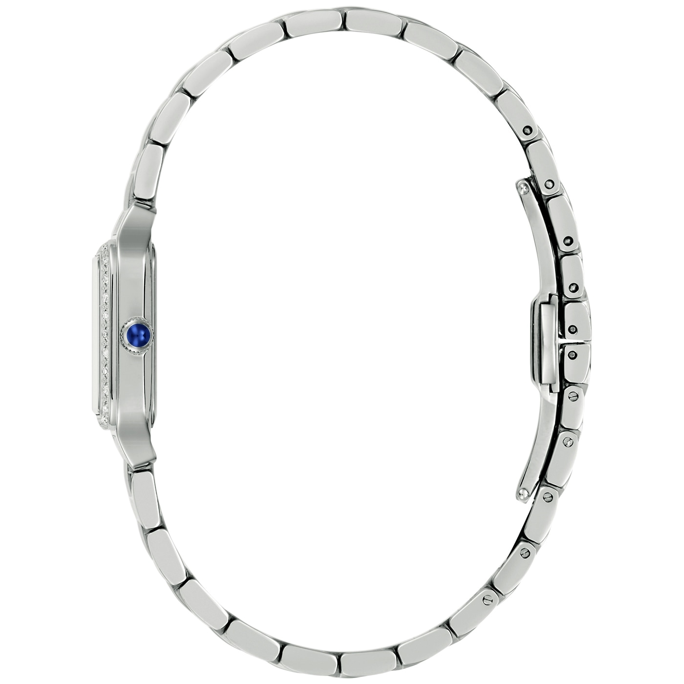 Bulova Quarzuhr »Sutton« Armbanduhr, Damenuhr, Edelstahlarmband, analog, Diamant