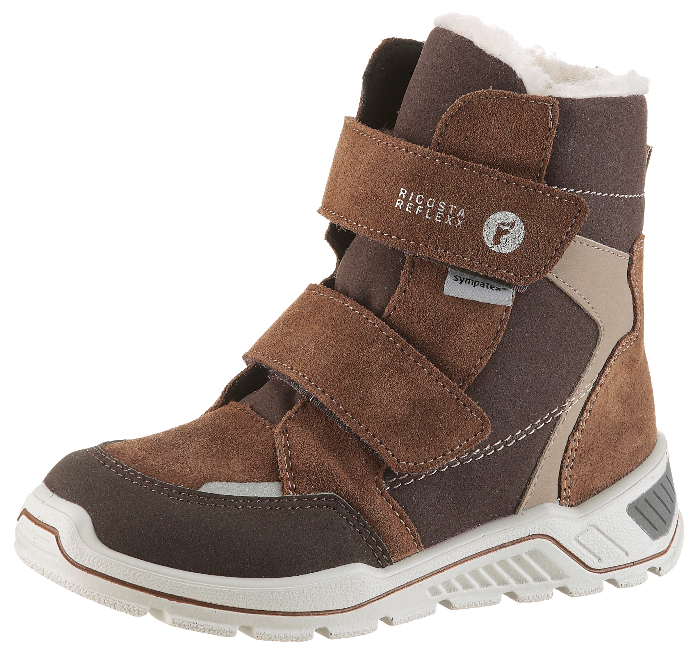 Ricosta Winterstiefel »JANEK 50 WMS: weit«  Snowboots, Klettstiefel mit Sympatex, Größenschablone zum Download