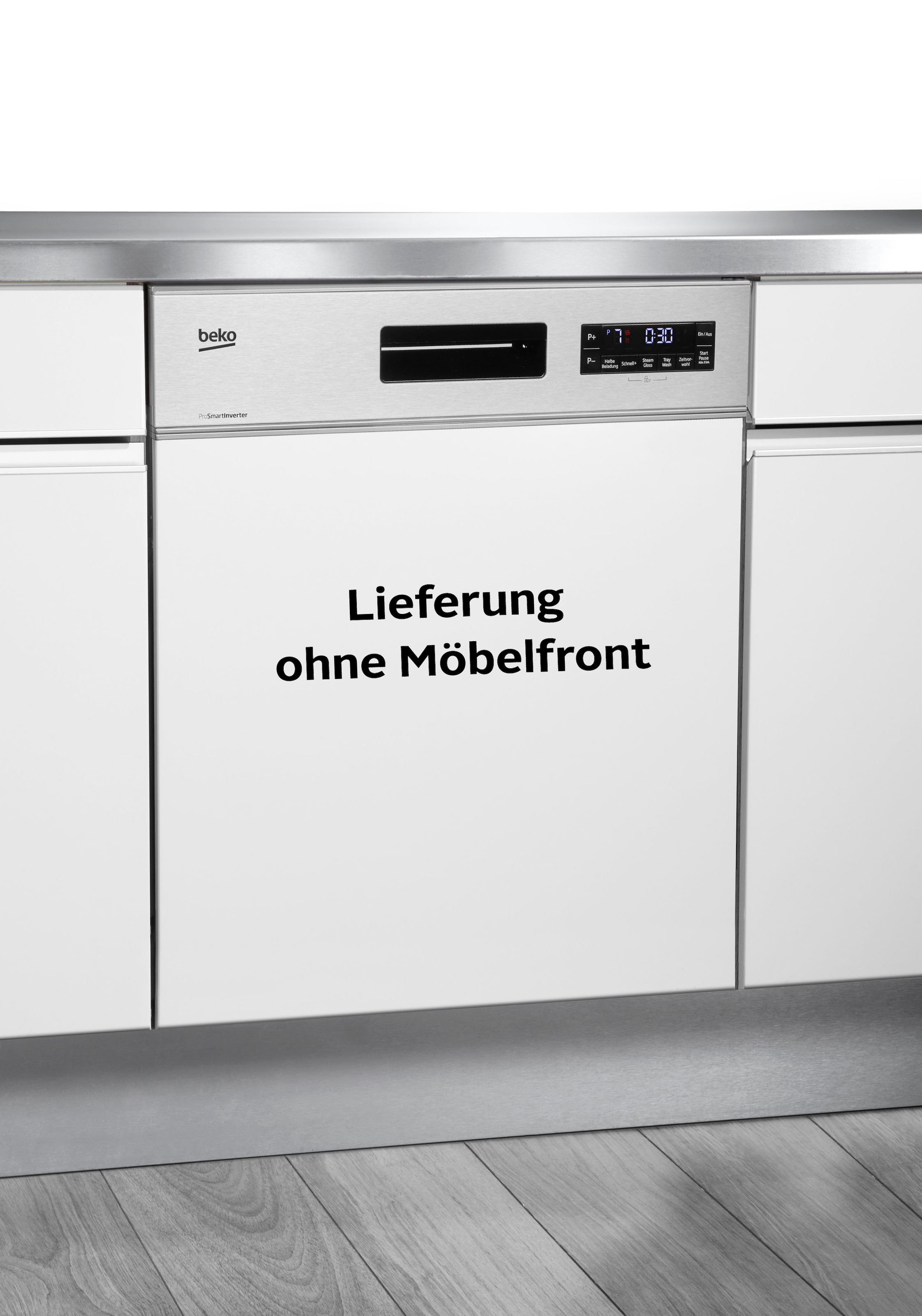 BEKO teilintegrierbarer Geschirrspüler »DSN28O40X«, 14 Maßgedecke