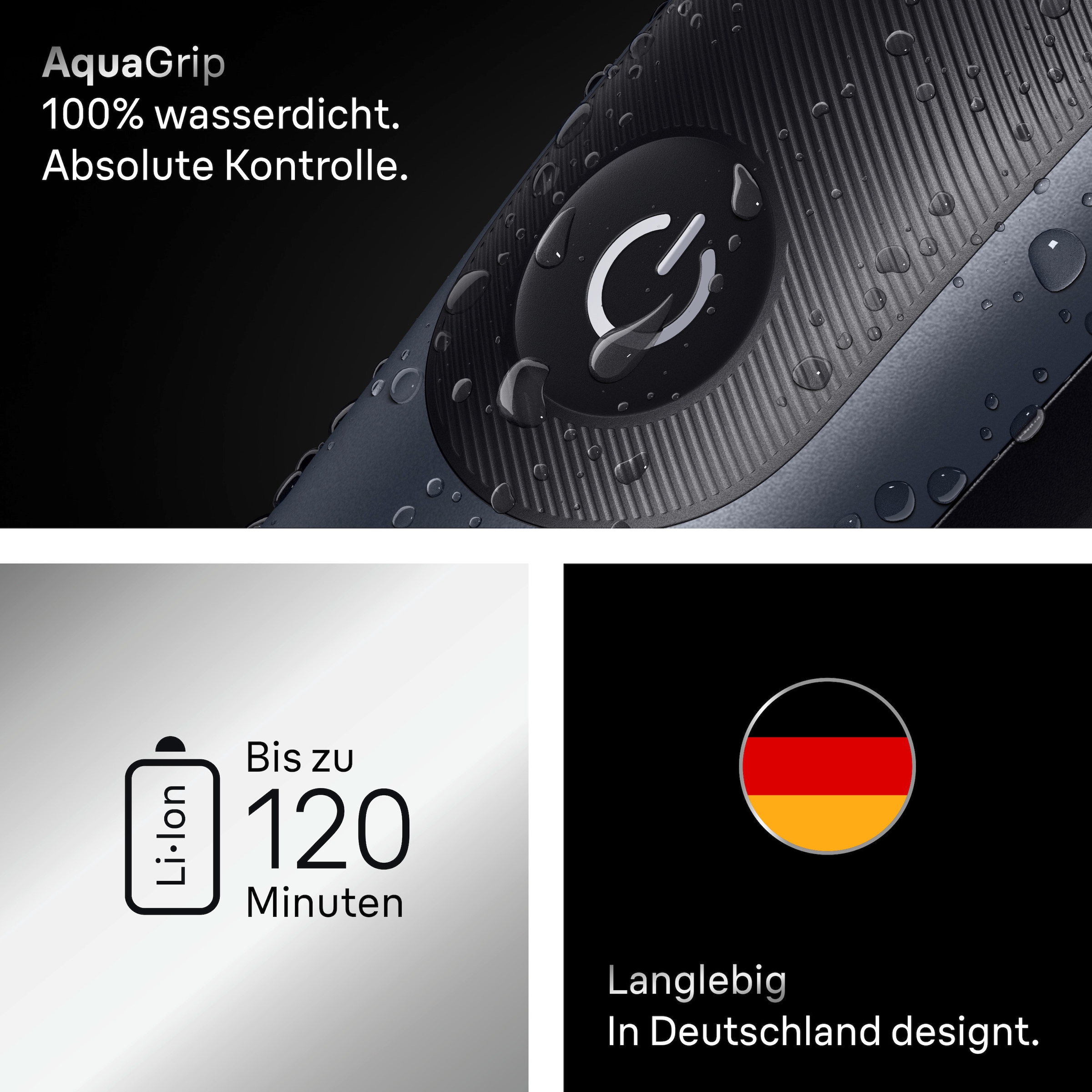 Braun Haarschneider »Series 7 AIO7540 - Golden Ribbon« 6 Aufsätze Bis zu 120 Min Akkulaufzeit, 40 Längeneinstellungen, Wasserdicht