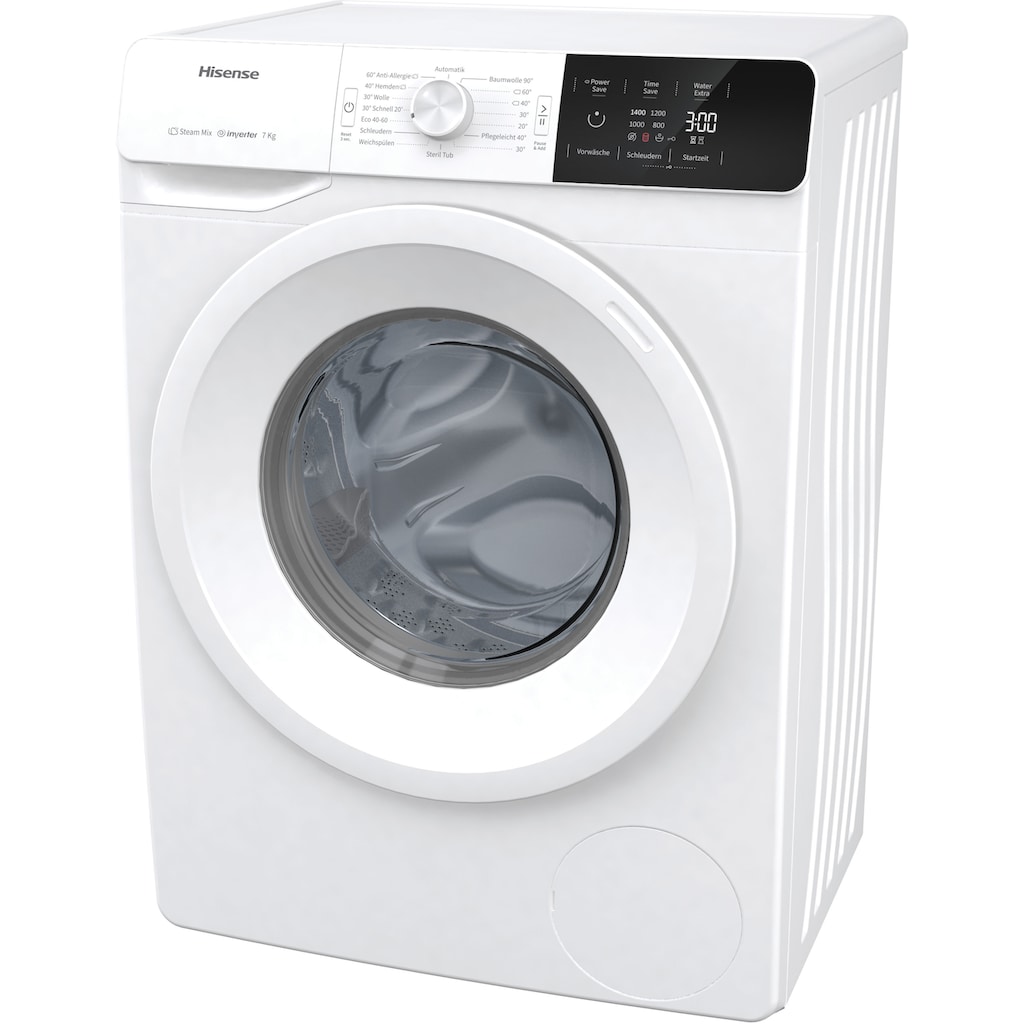 Hisense Waschmaschine, WFGE70141VM/S, 7 kg, 1400 U/min