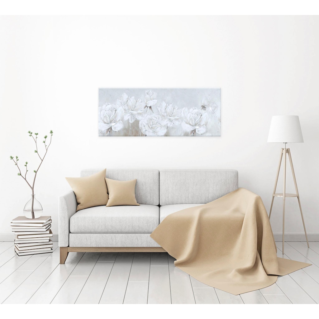 Home affaire Gemälde »Flowers«, Blumen-Blumenbilder, 150/60 cm