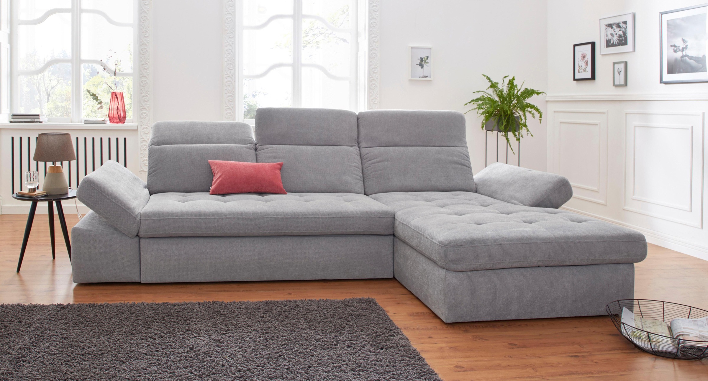 sit&more Ecksofa »Stardust L-Form«, wahlweise mit Bettfunktion und Bettkast günstig online kaufen