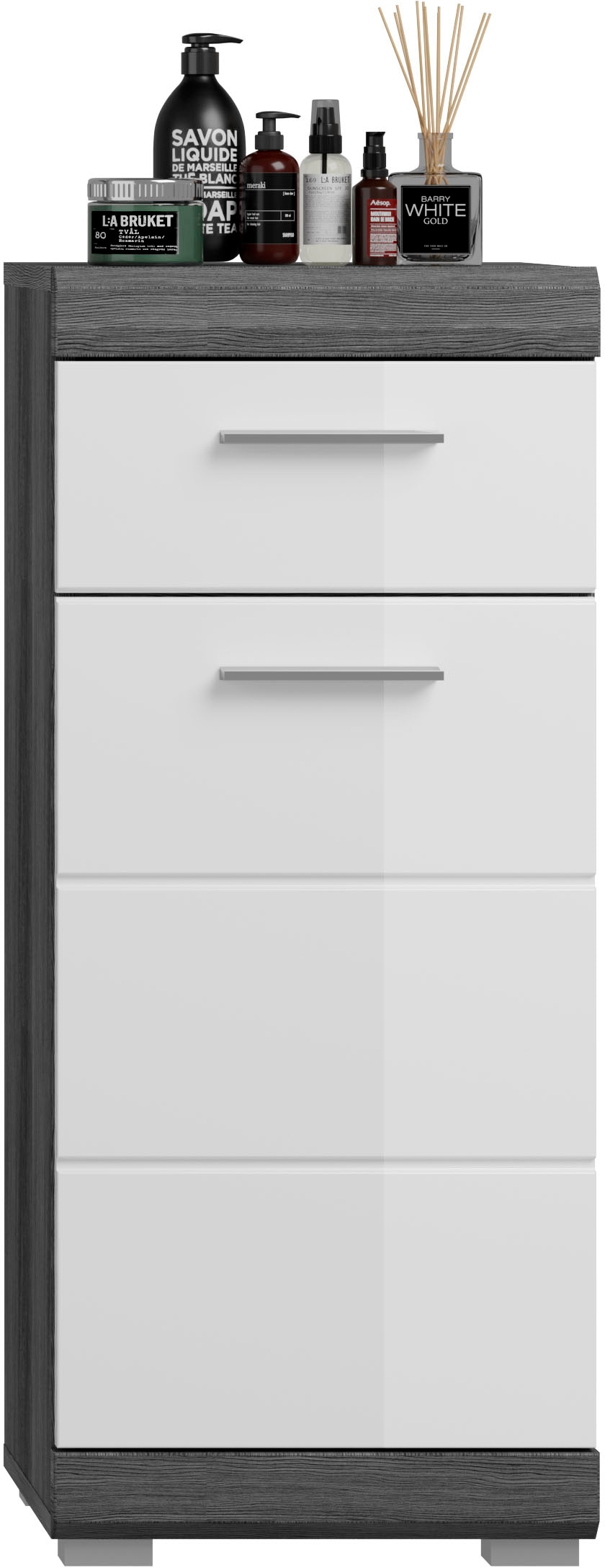 INOSIGN Unterschrank »Siena, Breite 37cm, 1 Tür, 1 Schubkasten, 2 Fächer, MDF-Front«, (1 St.), in verschiedenen Farben erhältlich, Badmöbel, Badschrank, Kommode, Bad