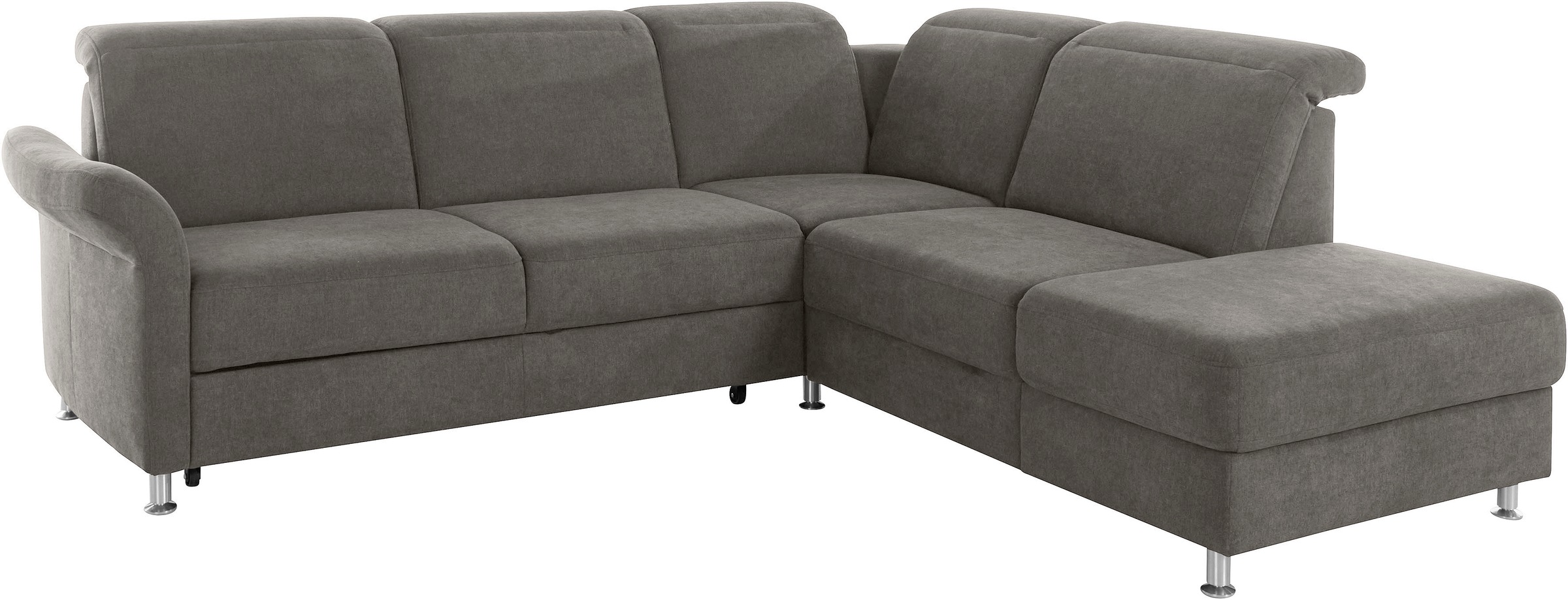 sit&more Ecksofa »Darwin L-Form«, inklusive Federkern, wahlweise mit Kopfteilverstellung, Bettfunktion