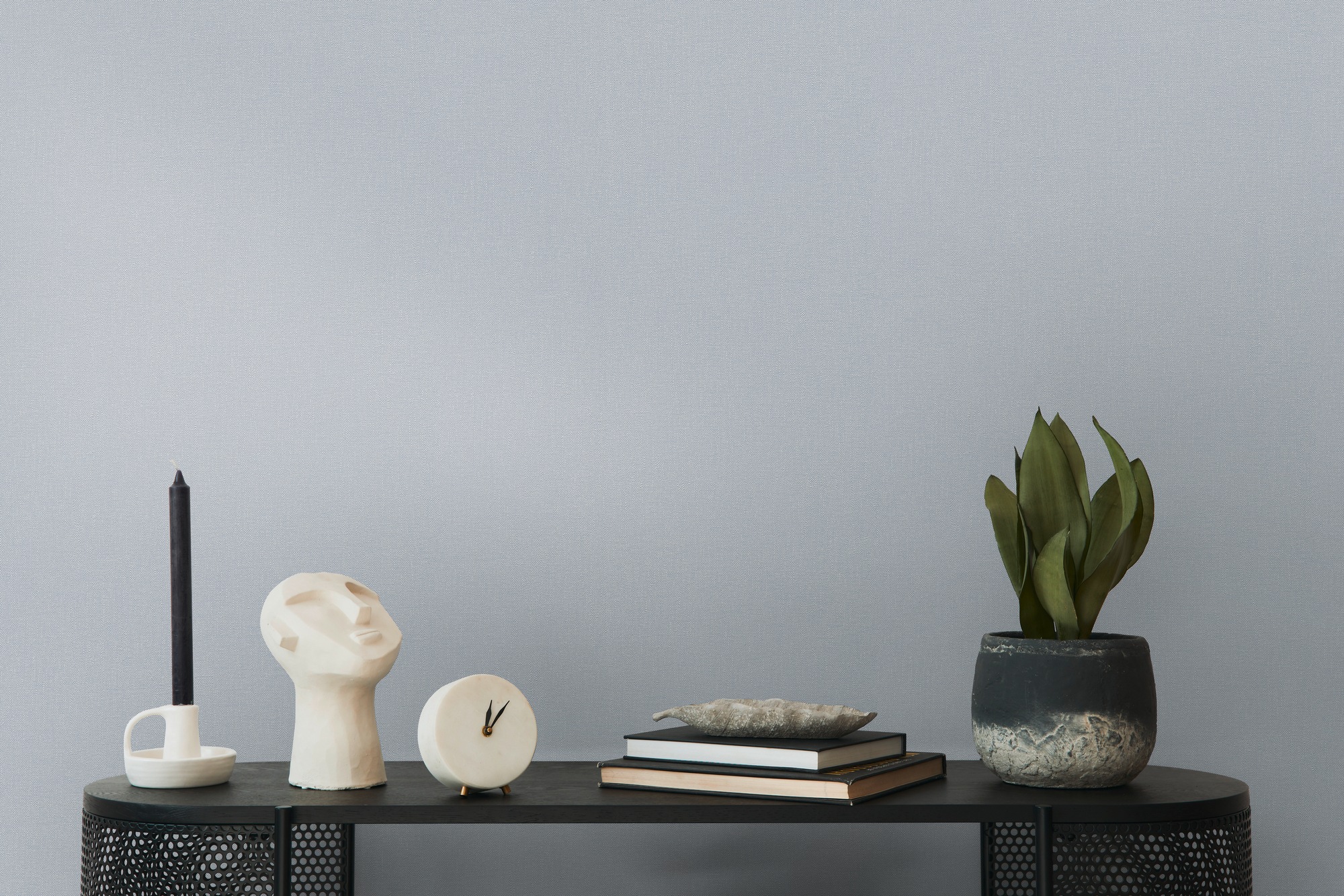 A.S. Création Vliestapete »Pure Elegance einfarbige Tapete Unitapete Strukturtapete Landhaus« matt strukturiert Vliestapete Uni für Schlafzimmer Küche Wohnzimmer Einfarbig Design