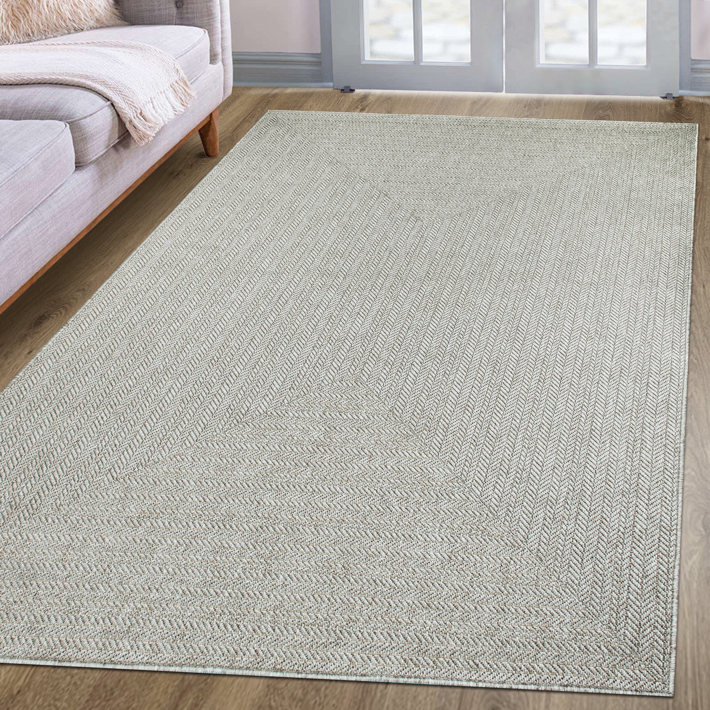 OTTO home Teppich »Aliv, Fischgräten-Design auch für Balkon und Terrasse« r günstig online kaufen