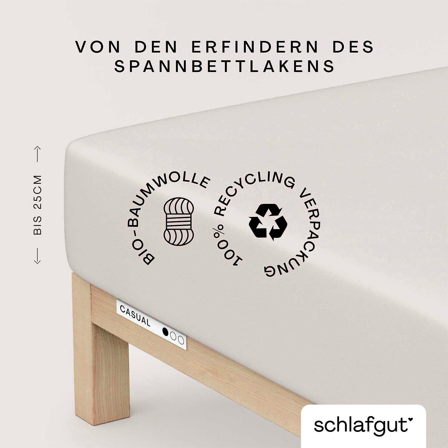 Schlafgut Spannbettlaken CASUAL u.a. in Gr. günstig online kaufen