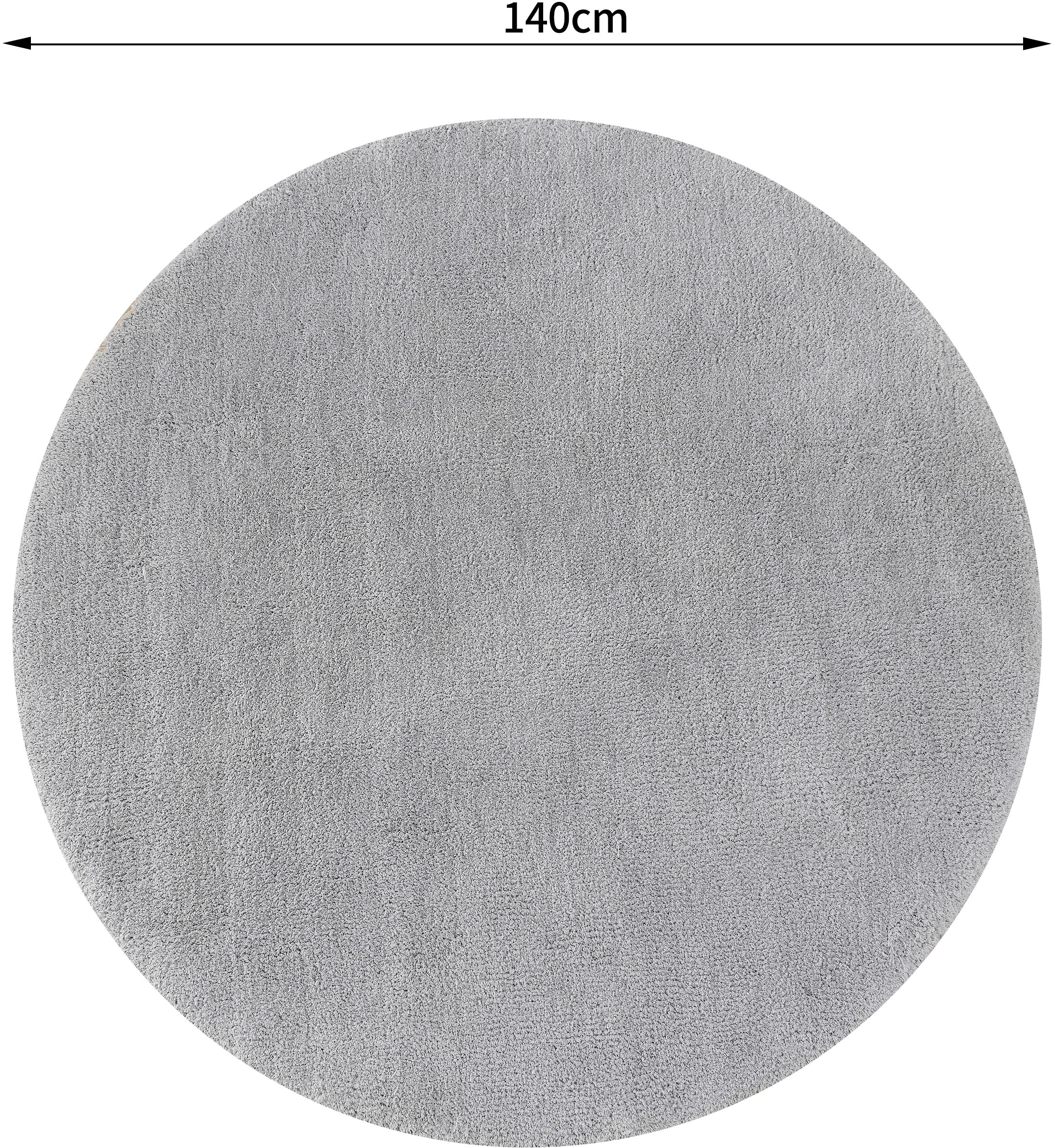 my home Hochflor-Teppich »Microfaser Teppich Magong, besonders weich, sehr feiner Flor«, rund, 25 mm Höhe, unifarben, weiche Teppiche, Wohnzimmer, Schlafzimmer, Kinderzimmer