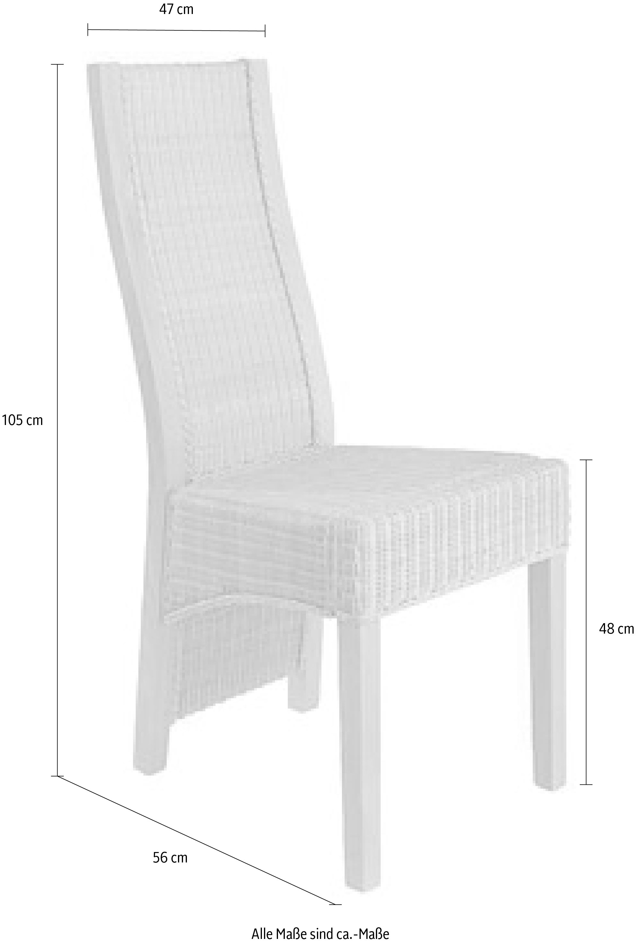 Home affaire Rattanstuhl »Stuhlparade« (Set) 2 Stk. günstig online kaufen