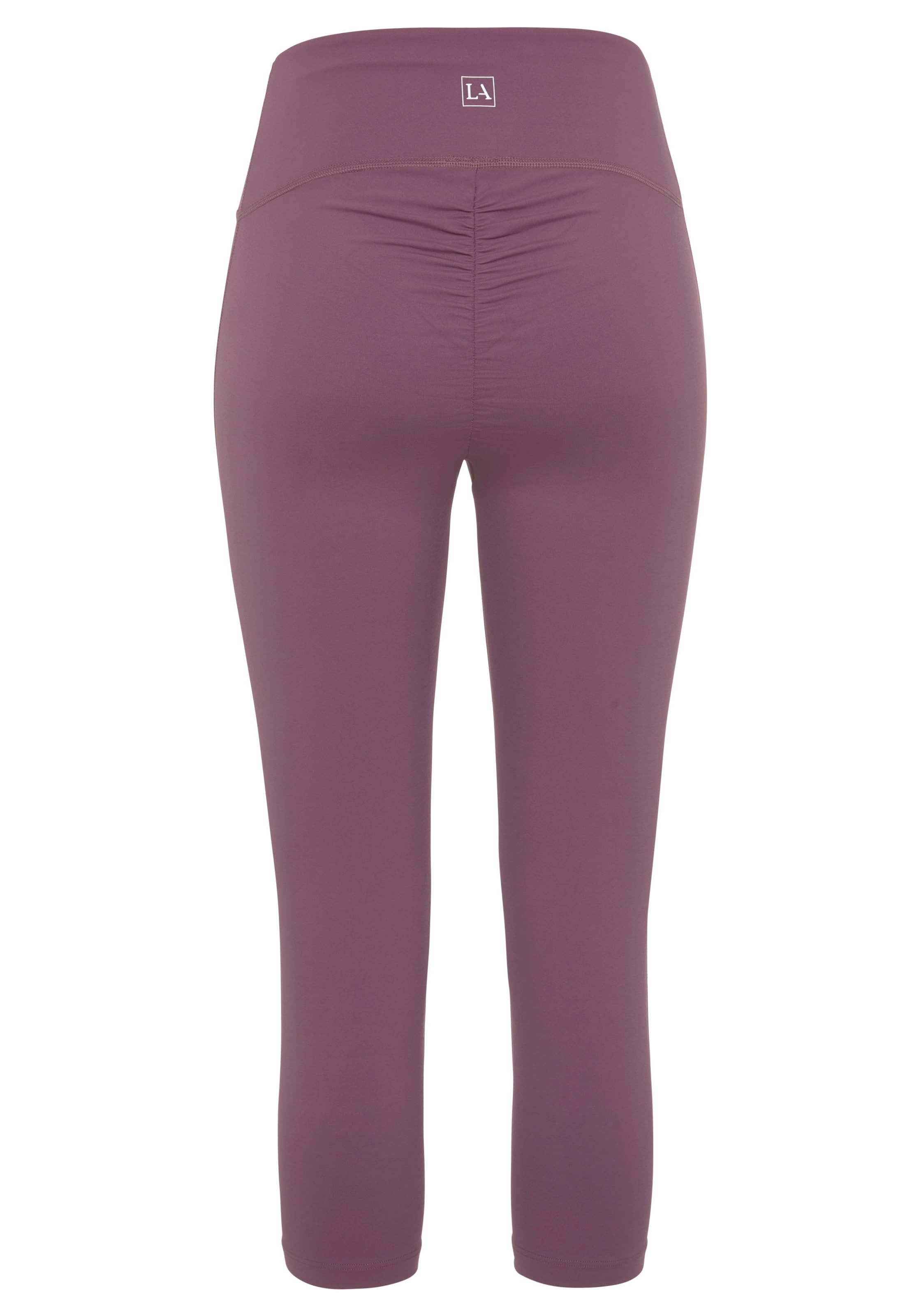 LASCANA ACTIVE Caprileggings, mit kleiner Raffung, Loungewear