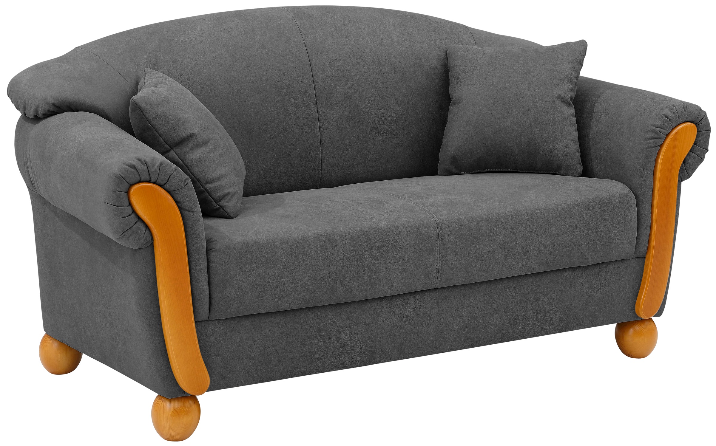 Home affaire 2-Sitzer »Milano Vintage«, mit Federkern, Bezug in Lederoptik, incl. Zierkissen