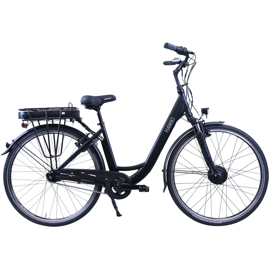 HAWK Bikes E-Bike »HAWK eCity Wave«, 7 Gang, Shimano, Nexus 7-Gang, Frontmotor 250 W