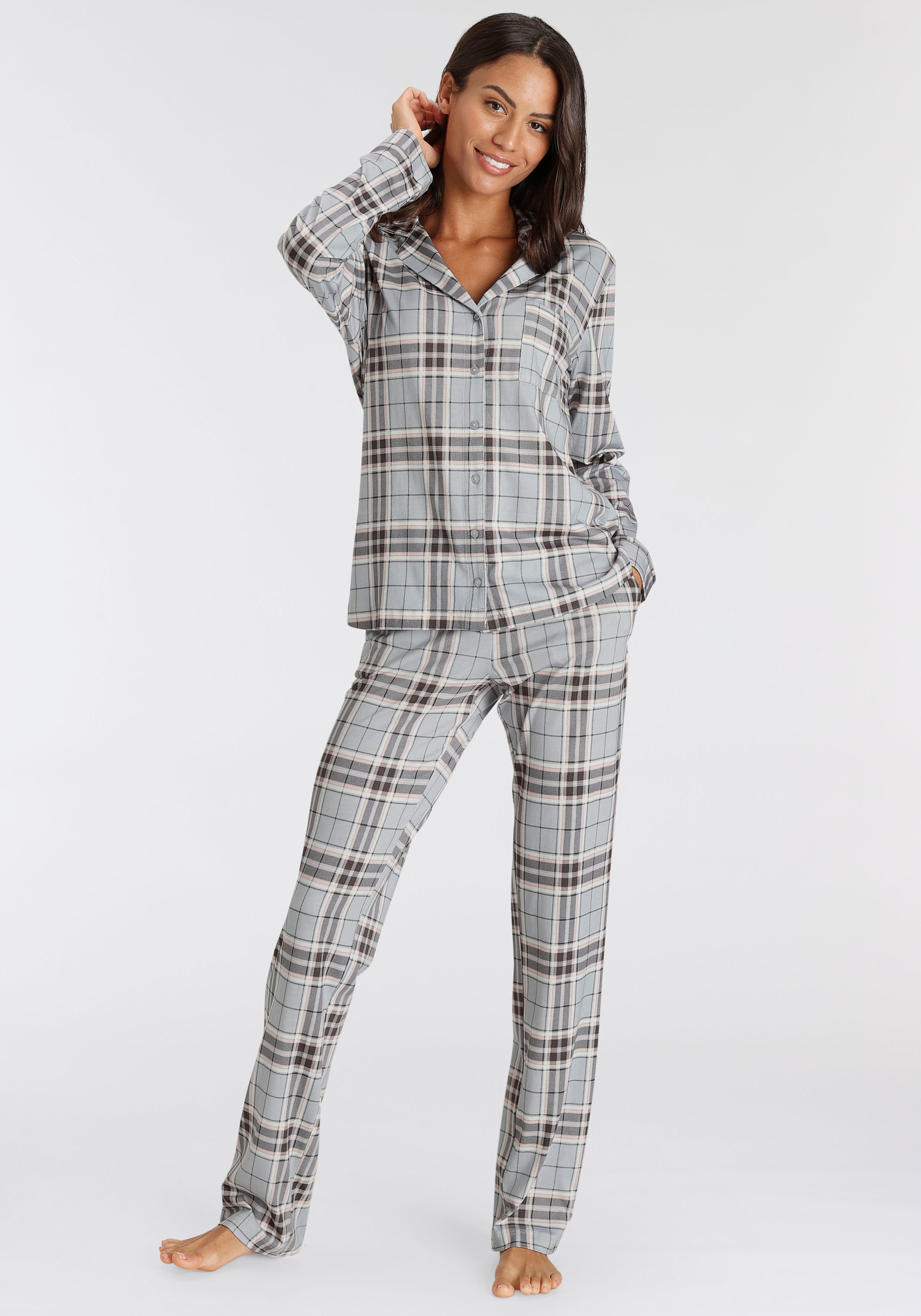 s.Oliver Pyjama, (2 tlg.), mit schönem bestellen Muster online