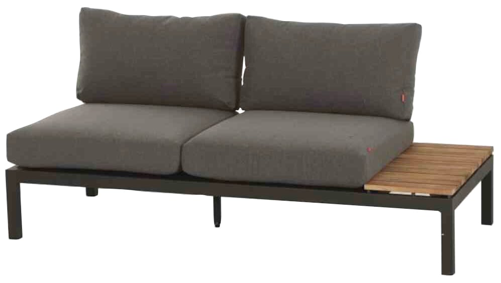 Siena Garden Loungesofa »Alvida« Aluminium, Teakholz, inkl. Sitz- und Rücke günstig online kaufen