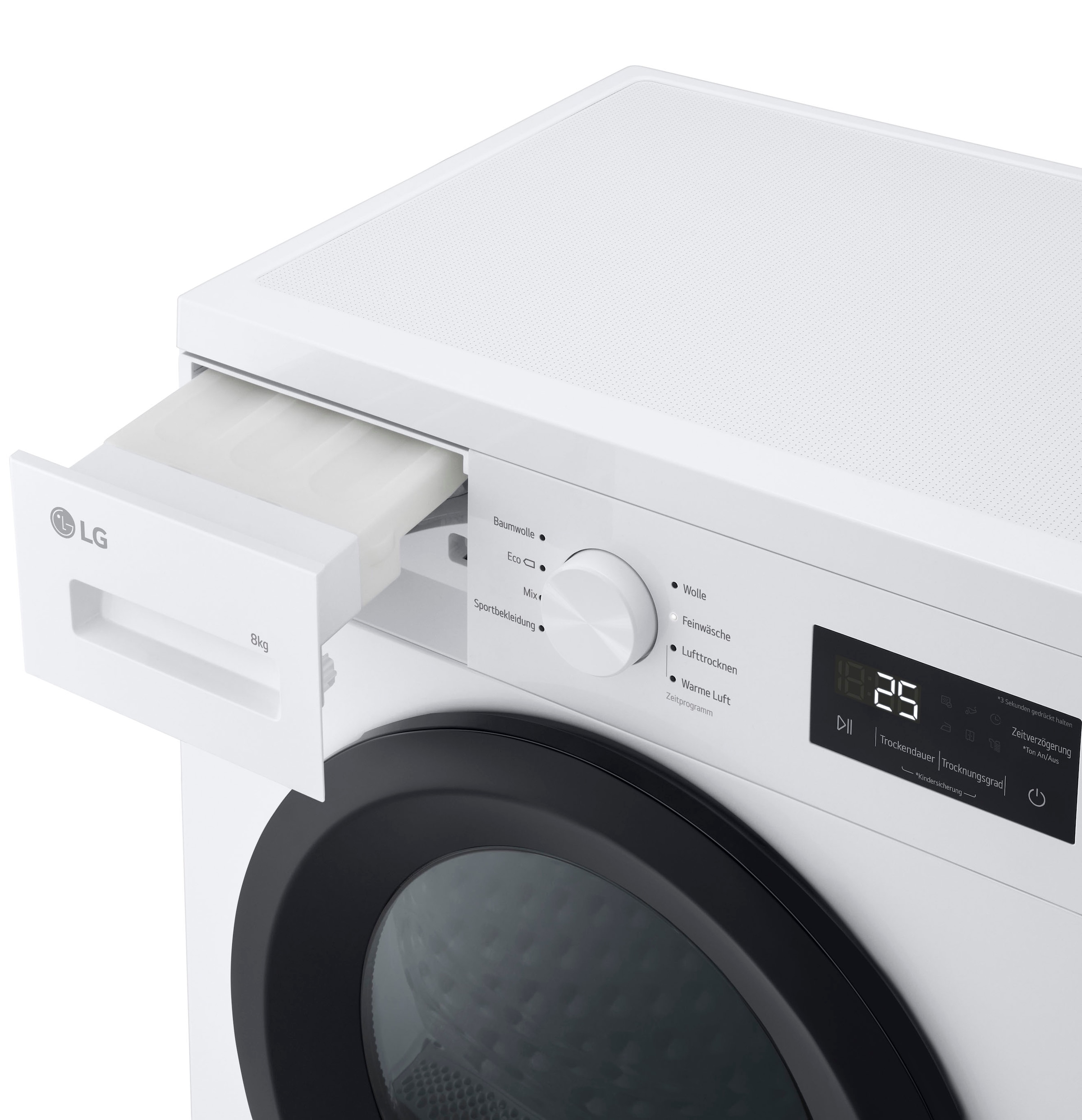 LG Wärmepumpentrockner »RT80B2«, Sicherheitsglastür