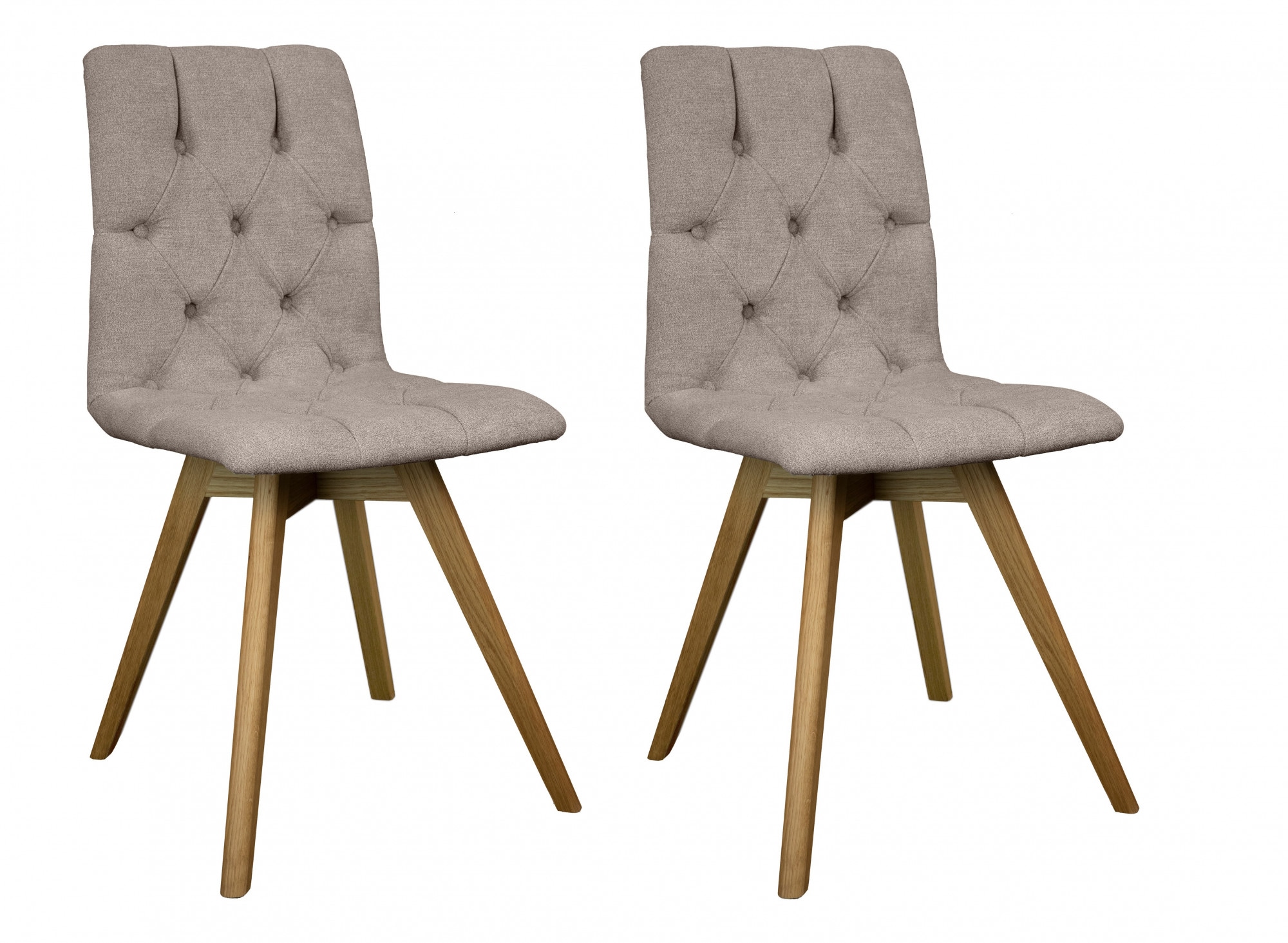 andas Esszimmerstuhl »Rania« (Set) 2 Stk.Massivholzgestell, mit Knopfheftun günstig online kaufen