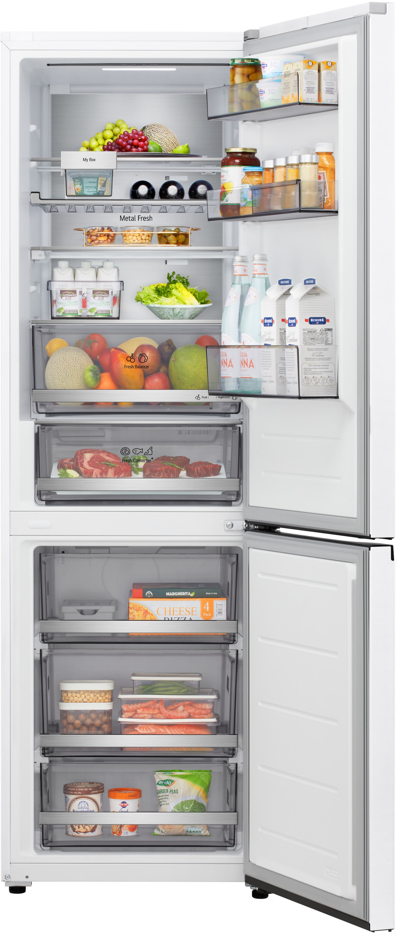 LG Kühl-/Gefrierkombination Serie 7 »GBBS716ASW« 186 cm hoch 59,7 cm breit Vollintegrierbarer Kühlschrank dank frontaler Luftzufuhr und Abluft