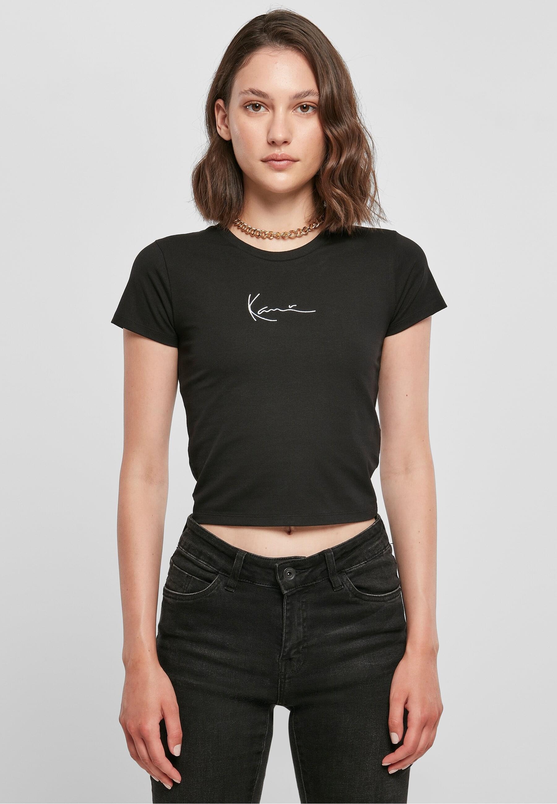 Karl Kani T-Shirt »Karl Kani Damen KKWQ22002BLK SMALL SIGNATURE SHORT TEE BLK« 1 Stk.