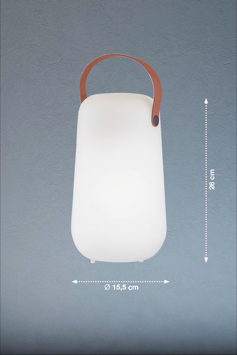 easy! BY FHL Außen-Tischleuchte »Collgar«, 1 flammig, Leuchtmittel LED-Modul | LED fest integriert, LED,MobilesLicht,Akkulampe,Farbwechsel,Dimmbar
