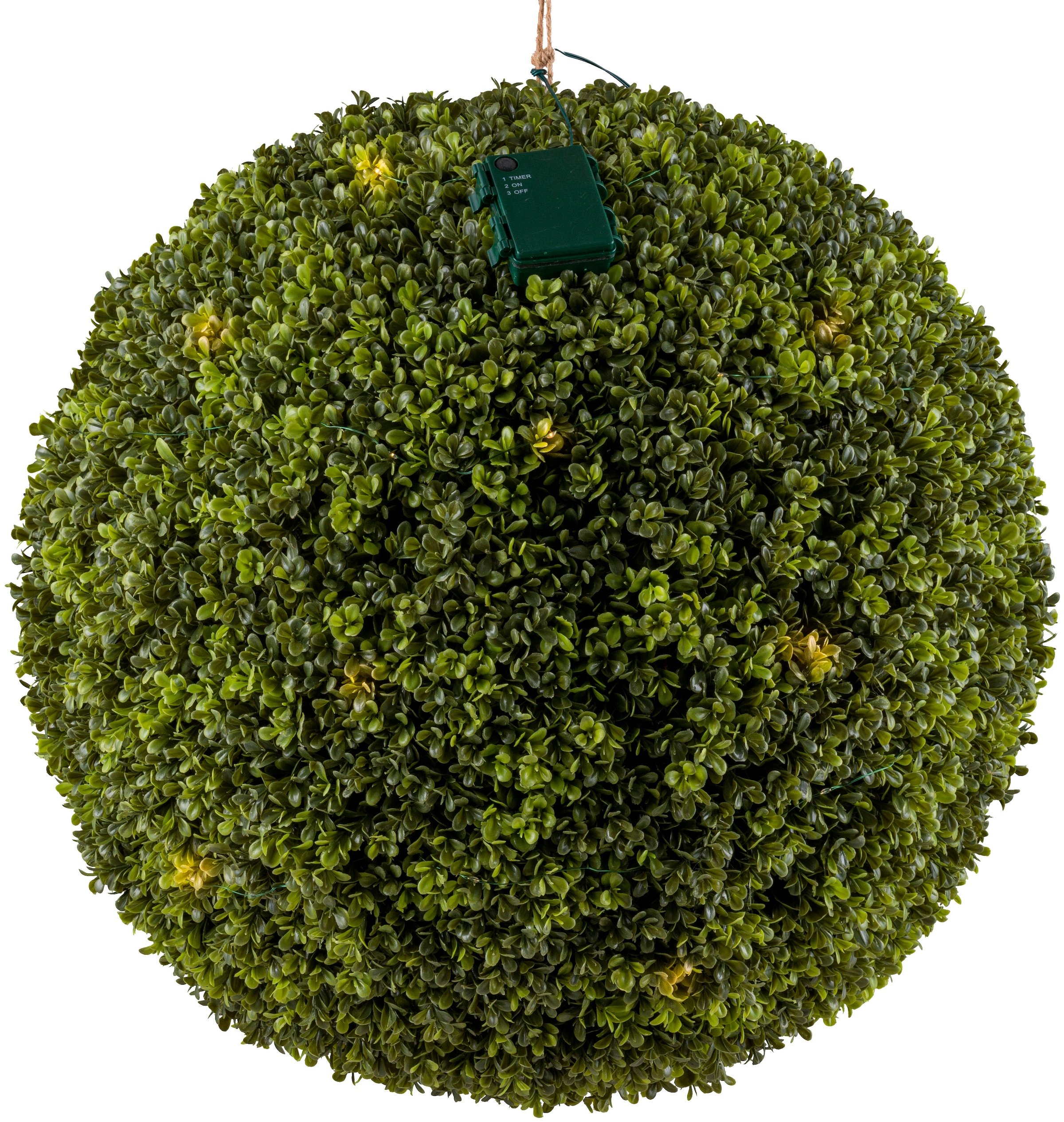Creativ green Kunstpflanze »Buchsbaumkugel«, mit LED-Beleuchtung