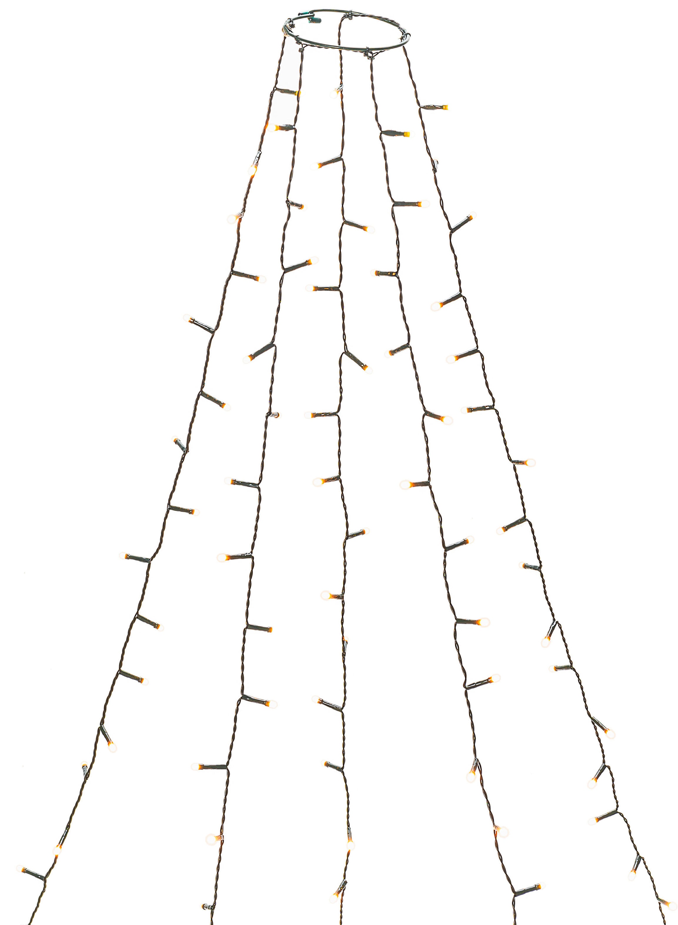 KONSTSMIDE LED-Baummantel »Weihnachtsdeko, Christbaumschmuck«, 200 St.- flammig, LED Lichterkette mit Ring Ø 8, 5 Stränge à 40 Dioden, gefrostet  auf Rechnung kaufen