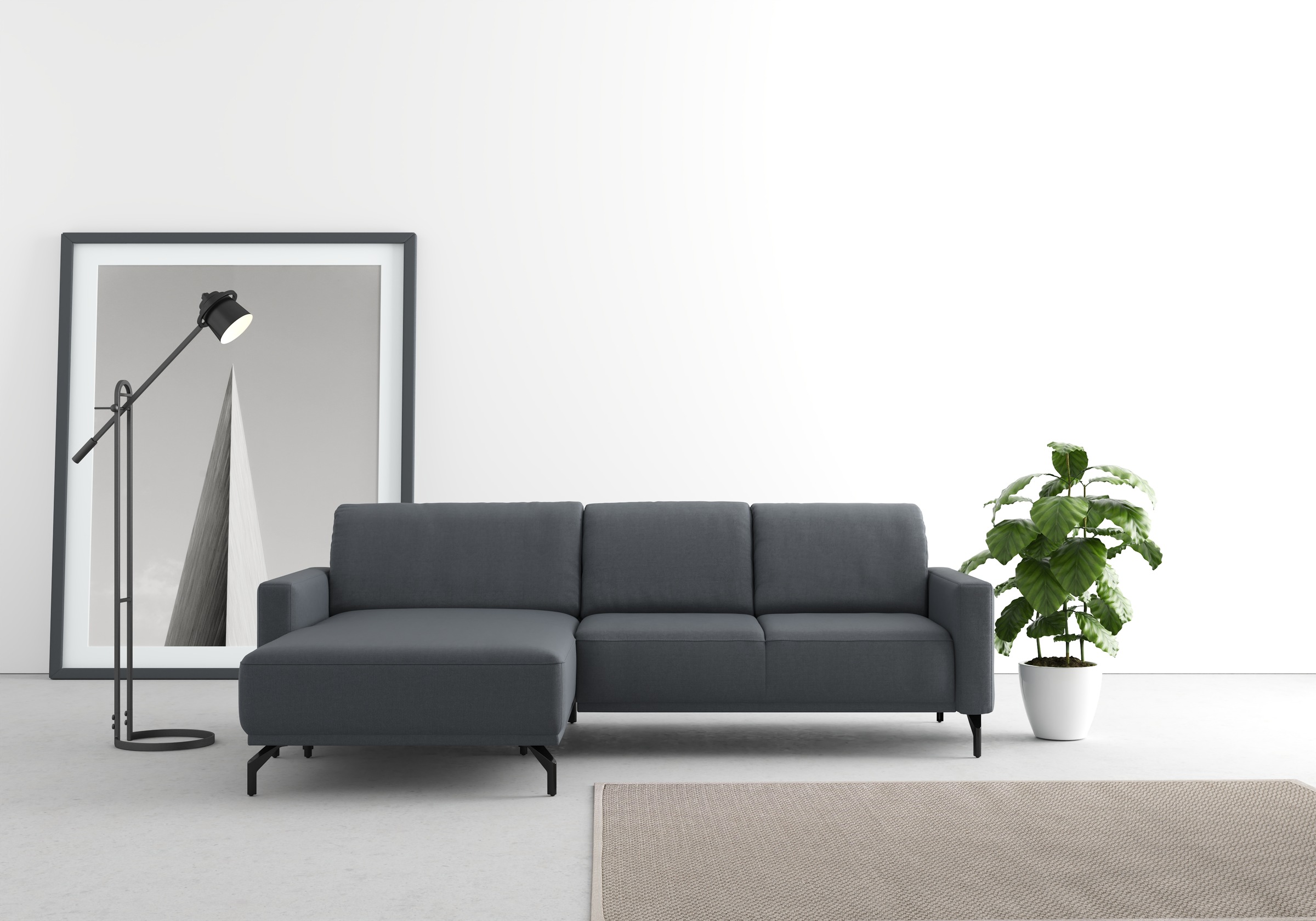 sit&more Ecksofa »Bailando L-Form«, wahlweise mit Kopfteilverstellung und Vorziehsitz, motorisch