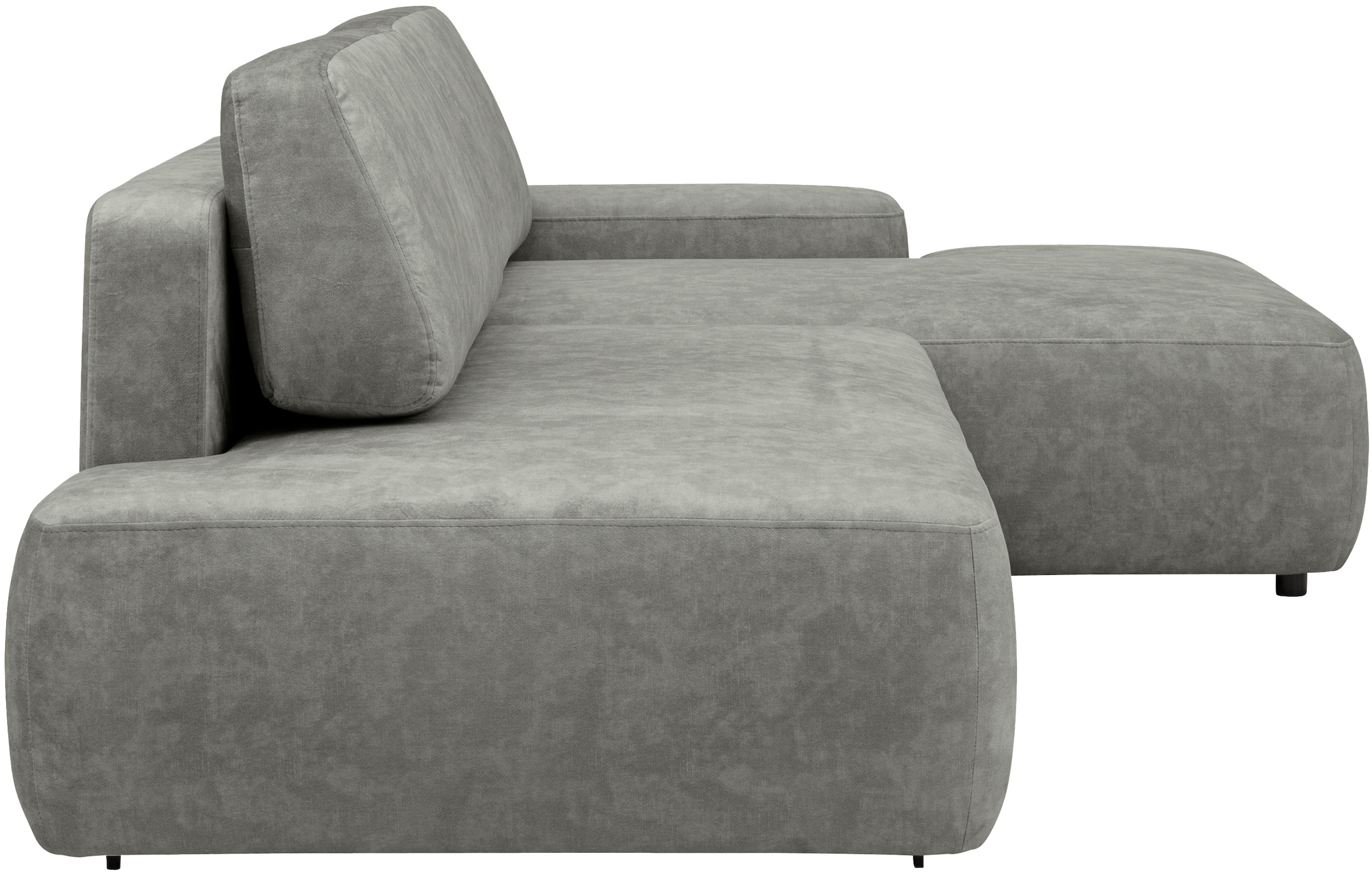 INOSIGN Ecksofa »TORGE, Schlafsofa Cord, Samtvelours u. Strukur fein, Couch in L-Form«, Schlaffunktion und Bettkasten, Liegefläche: 210x125 cm, neues Design