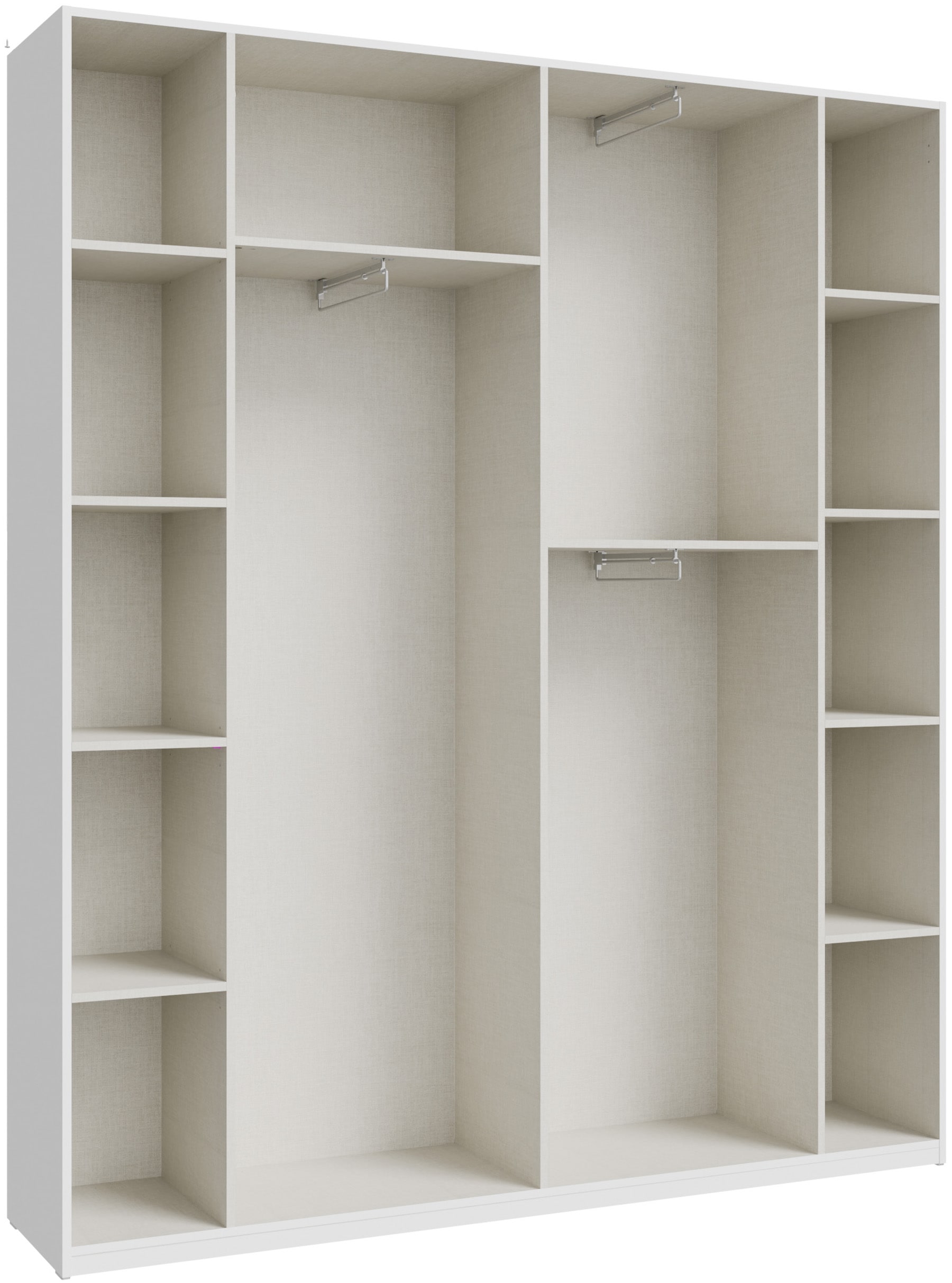FORTE Drehtürenschrank B/H/T 177,5/210,5/42 cm, stehende Montage