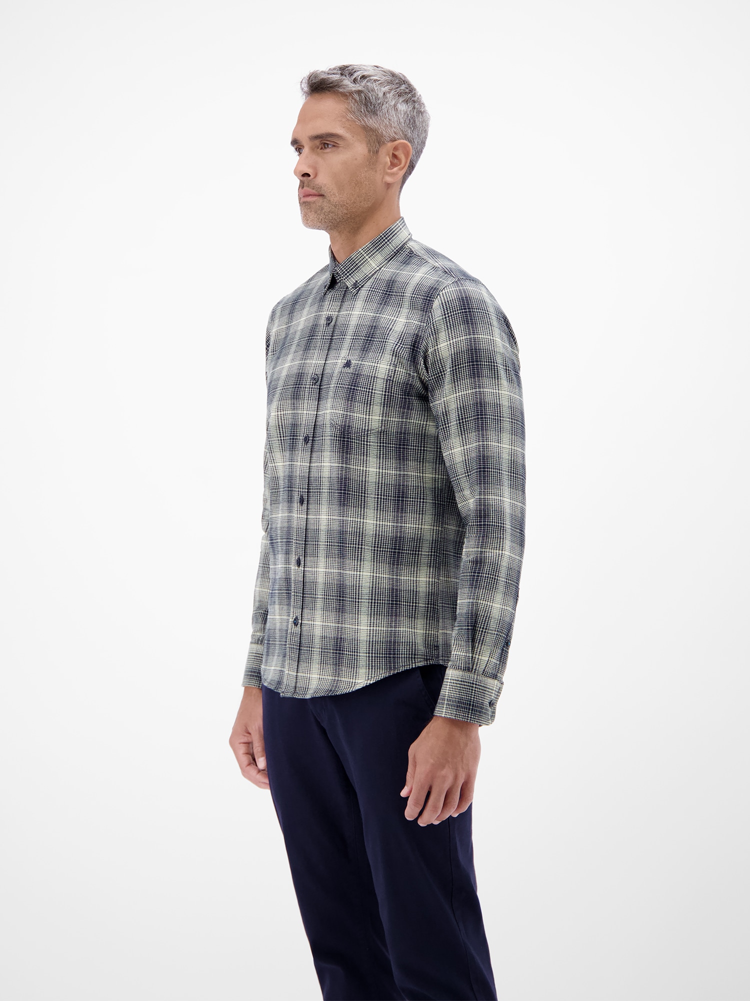 LERROS Flanellhemd »LERROS Herren Flannelhemd - kariert, weich und stylisch«