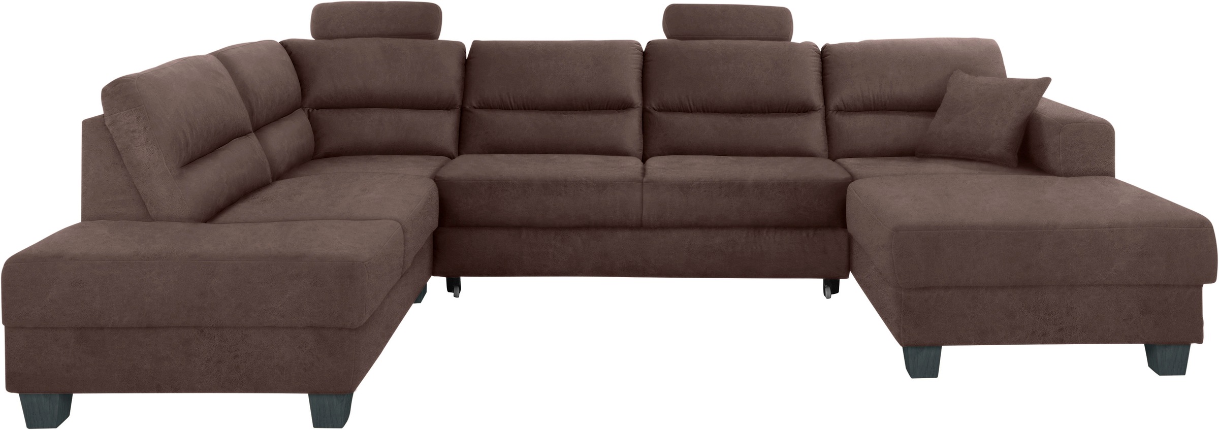 TRENDMANUFAKTUR Wohnlandschaft »Chamber, U-Form« inklusive zwei Kopfstützen günstig online kaufen