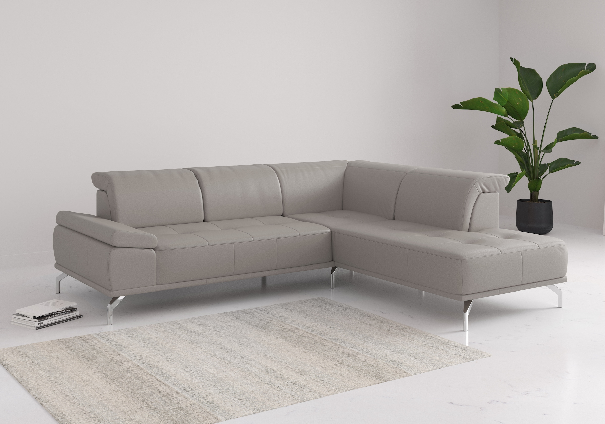 Places of Style Ecksofa "Caluna", Inkl.Sitztiefenverstellung, wahlweise mit günstig online kaufen