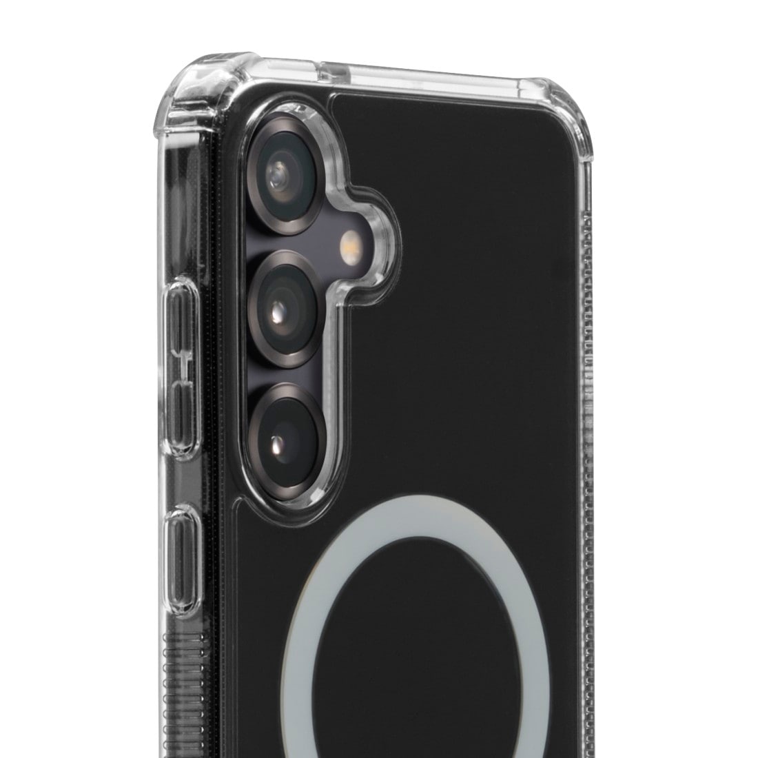 Hama Smartphone-Hülle »Handyhülle magnetisch für Galaxy S25+ (für Qi2, D3O, durchsichtig)«, Samsung Galaxy S25+, Wireless-Charging