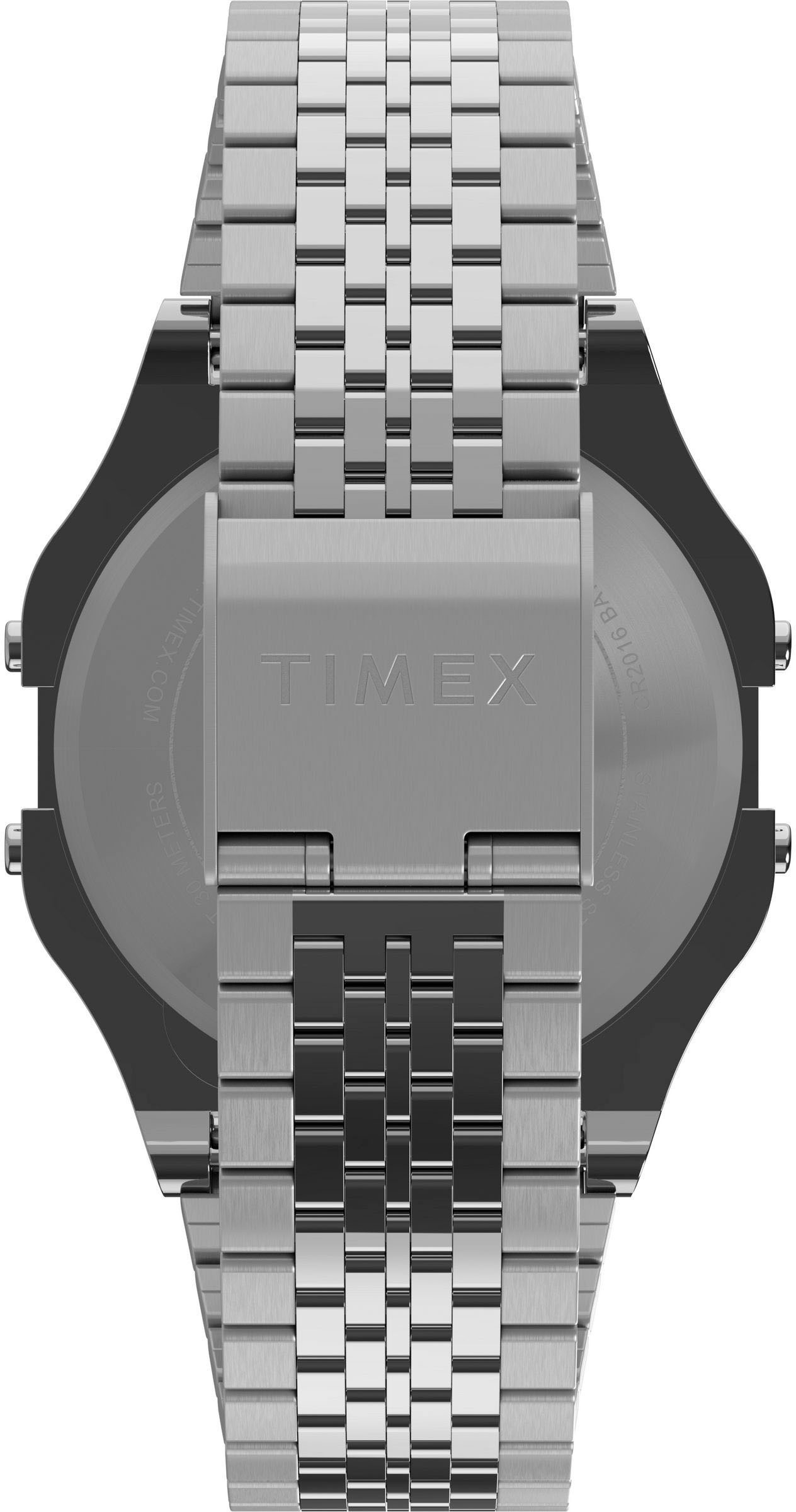 Timex Digitaluhr »PEANUTS TIMEX 80«, Quarzuhr, Armbanduhr, Damenuhr, Herrenuhr,Edelstahlarmband