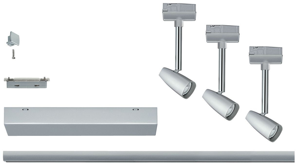 Paulmann Schienensystem-Leuchten »URail Set Barelli max 3x10W GU10 Chrom ma günstig online kaufen
