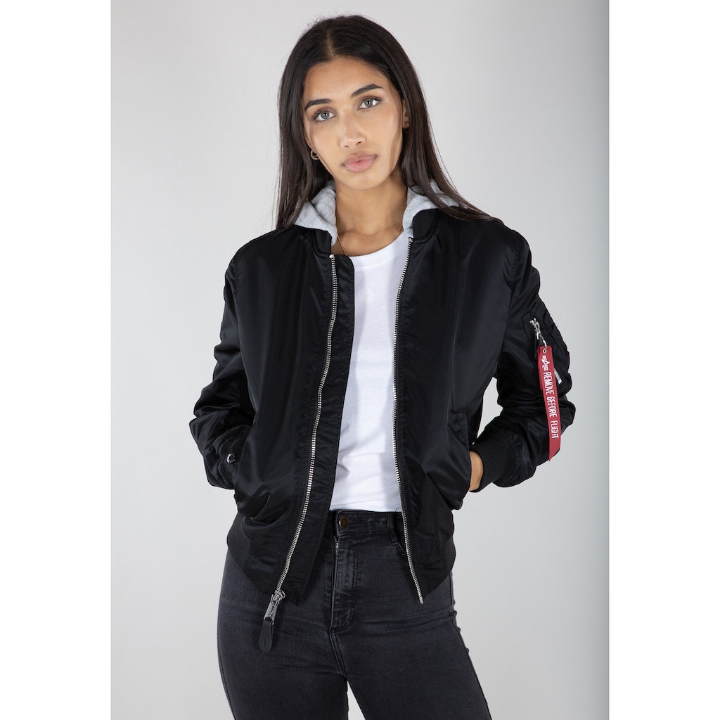 Alpha Industries Bomberjacke »ALPHA INDUSTRIES Women - Bomber Jackets MA-1 Hooded Wmn«