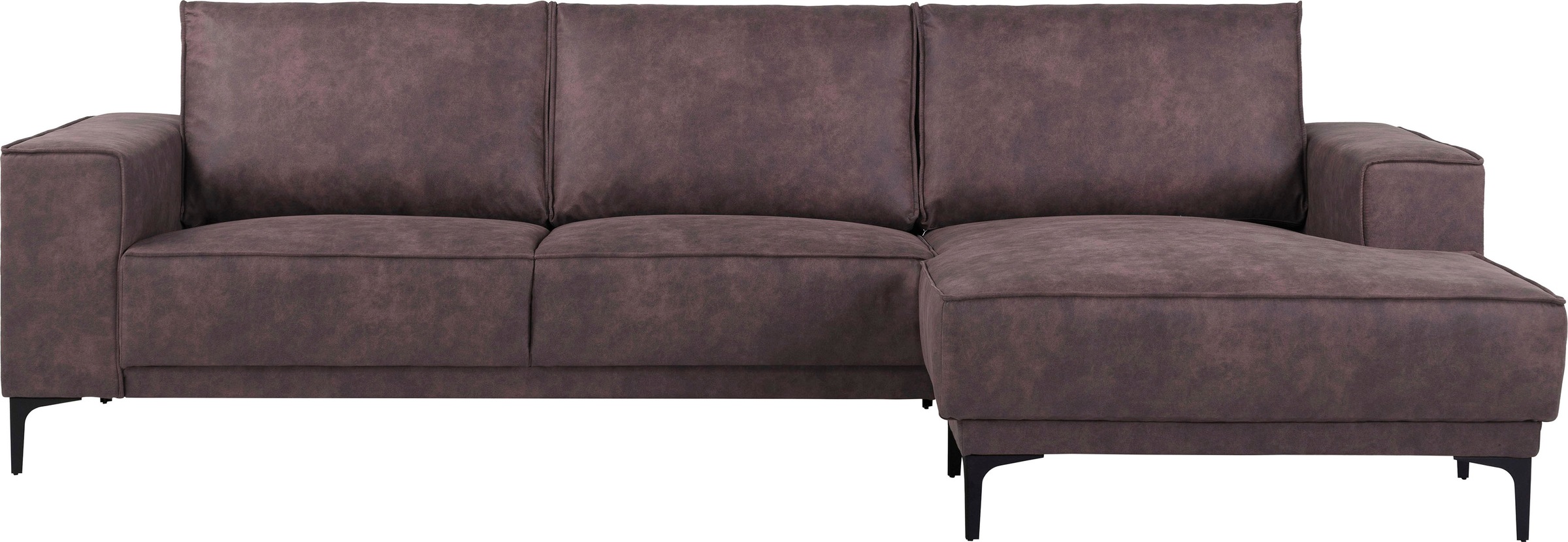 Places of Style Ecksofa »Polsterecke Oland, Struktur, Flachgewebe, Luxus-Mi günstig online kaufen