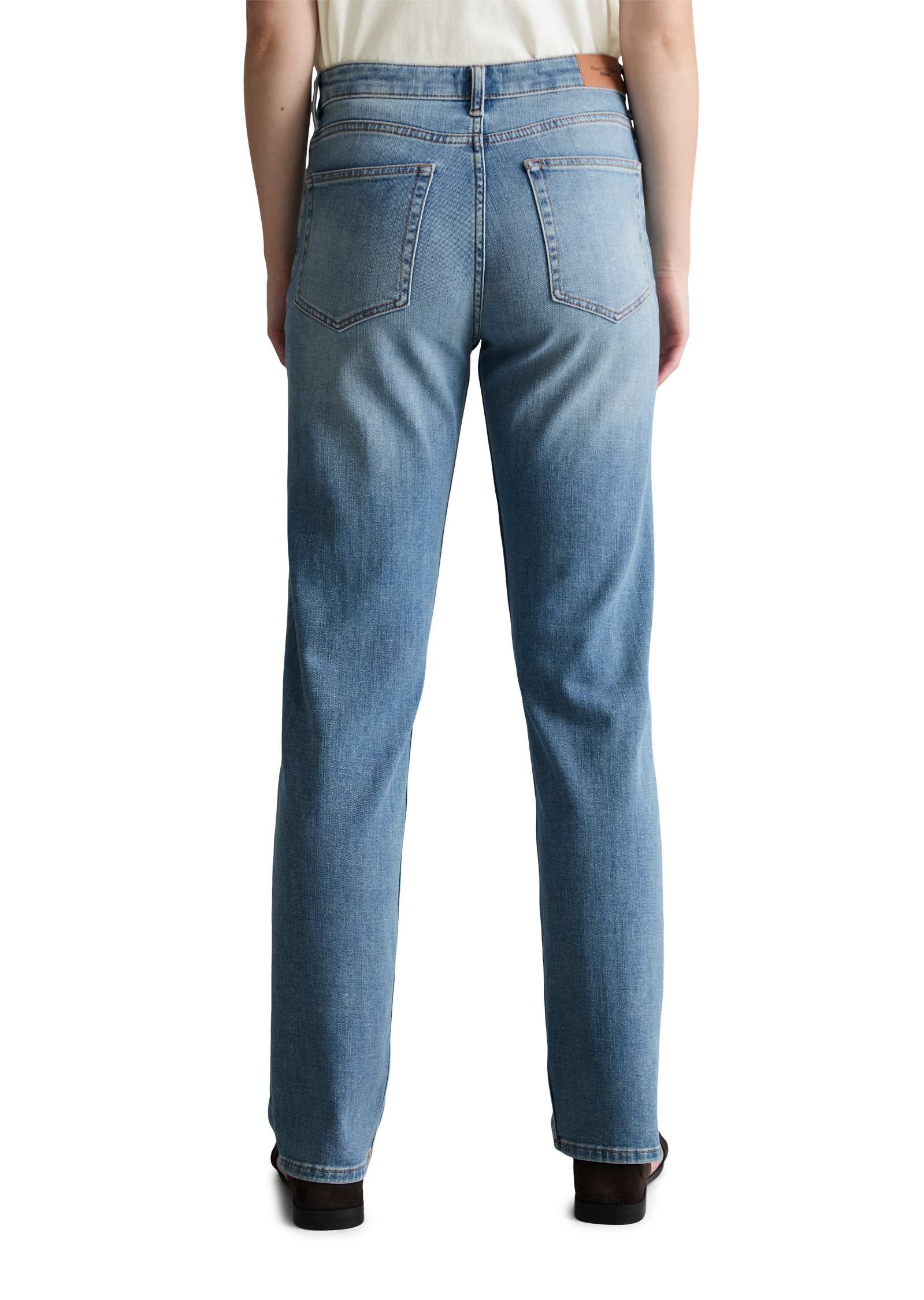 Marc O'Polo DENIM Gerade Jeans Model Olina straight aus hochwertigem Baumwoll-Stretch