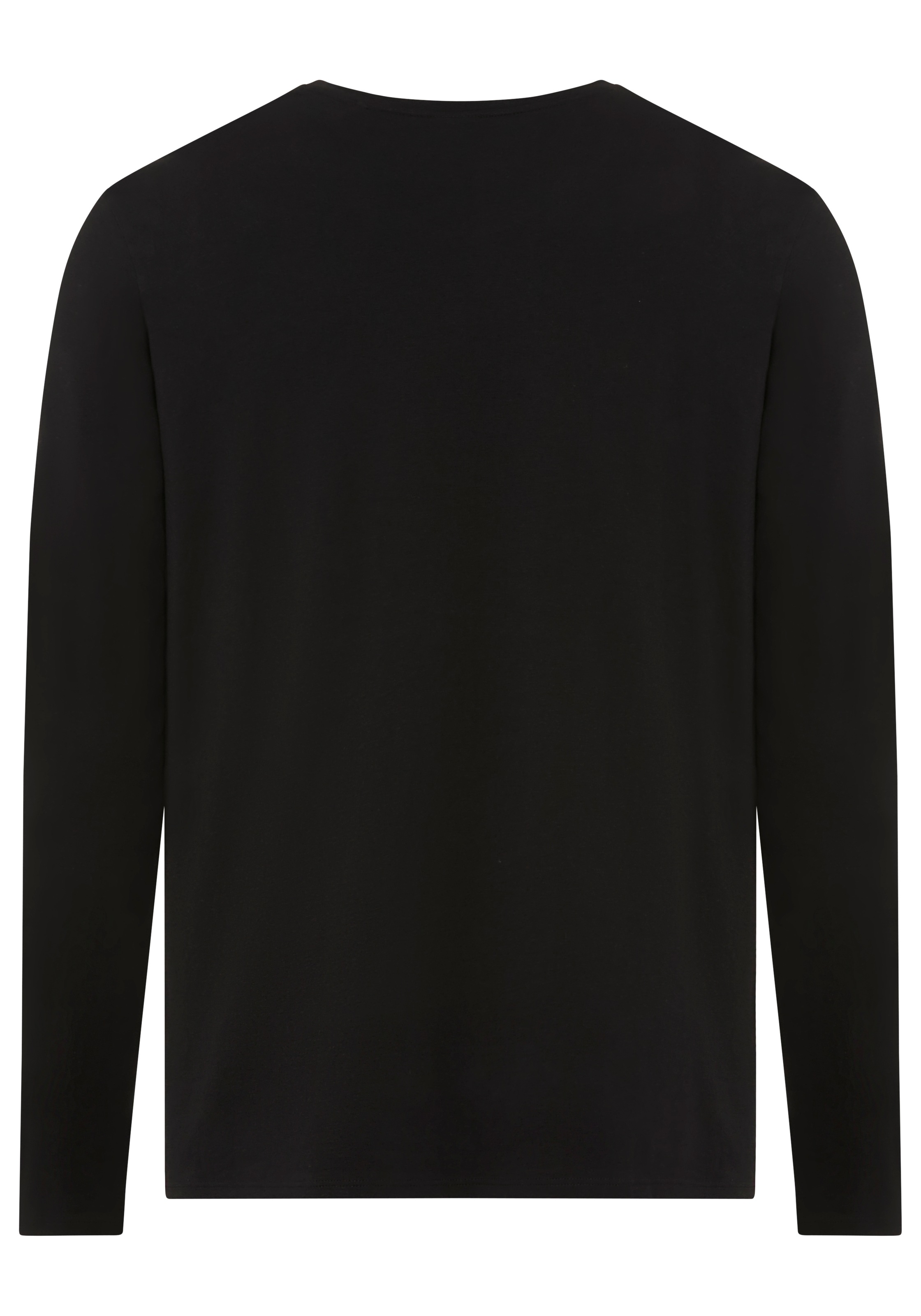 BOSS Longsleeve »Unique« bequemes Langarmshirt mit Kontrastnaht am Ärmel