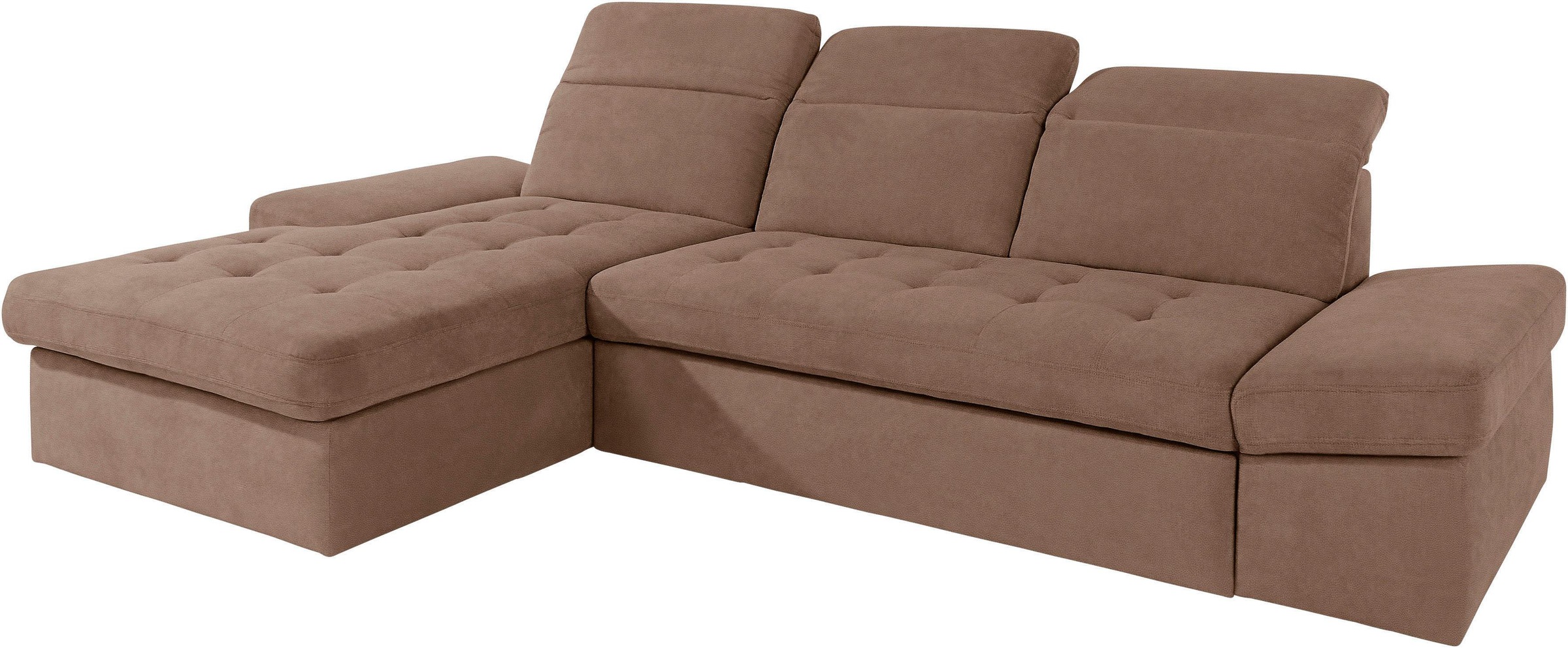 sit&more Ecksofa »Stardust L-Form«, wahlweise mit Bettfunktion und Bettkasten