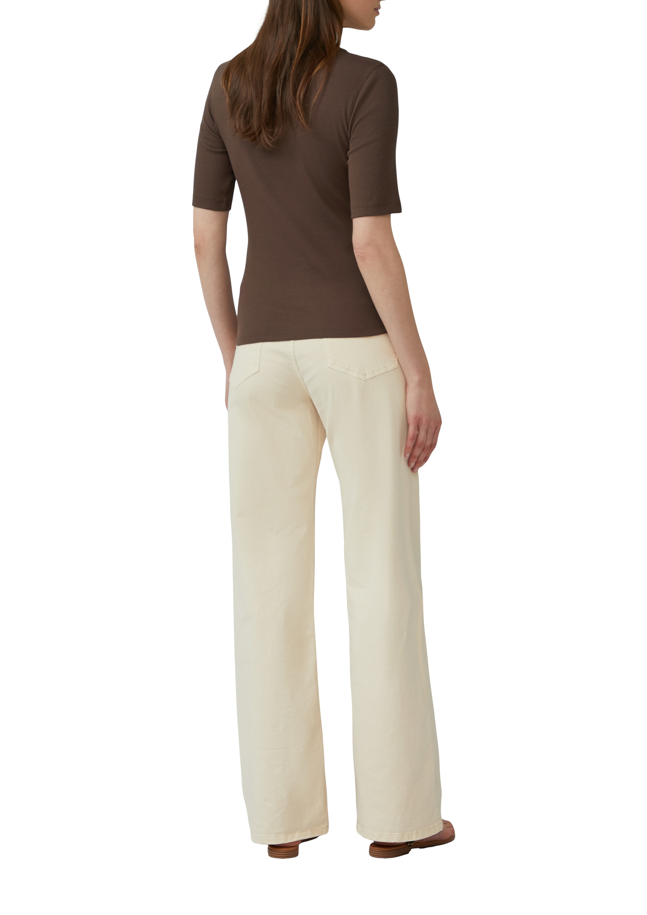 s.Oliver T-Shirt, gerippt und mit Stretch