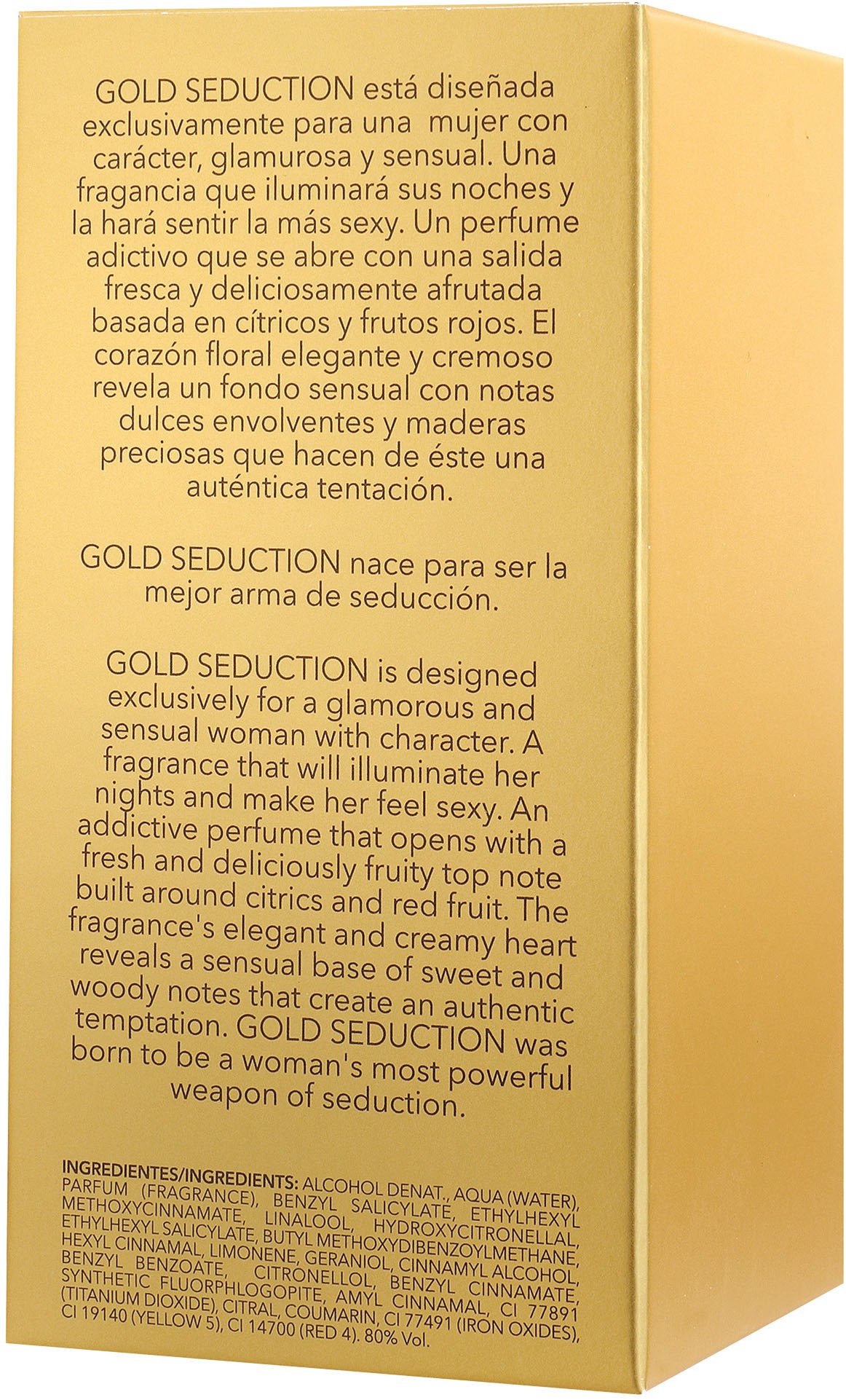 women'secret Eau de Parfum »GOLD SEDUCTION Eau de Parfum«, mit starkem Charakter