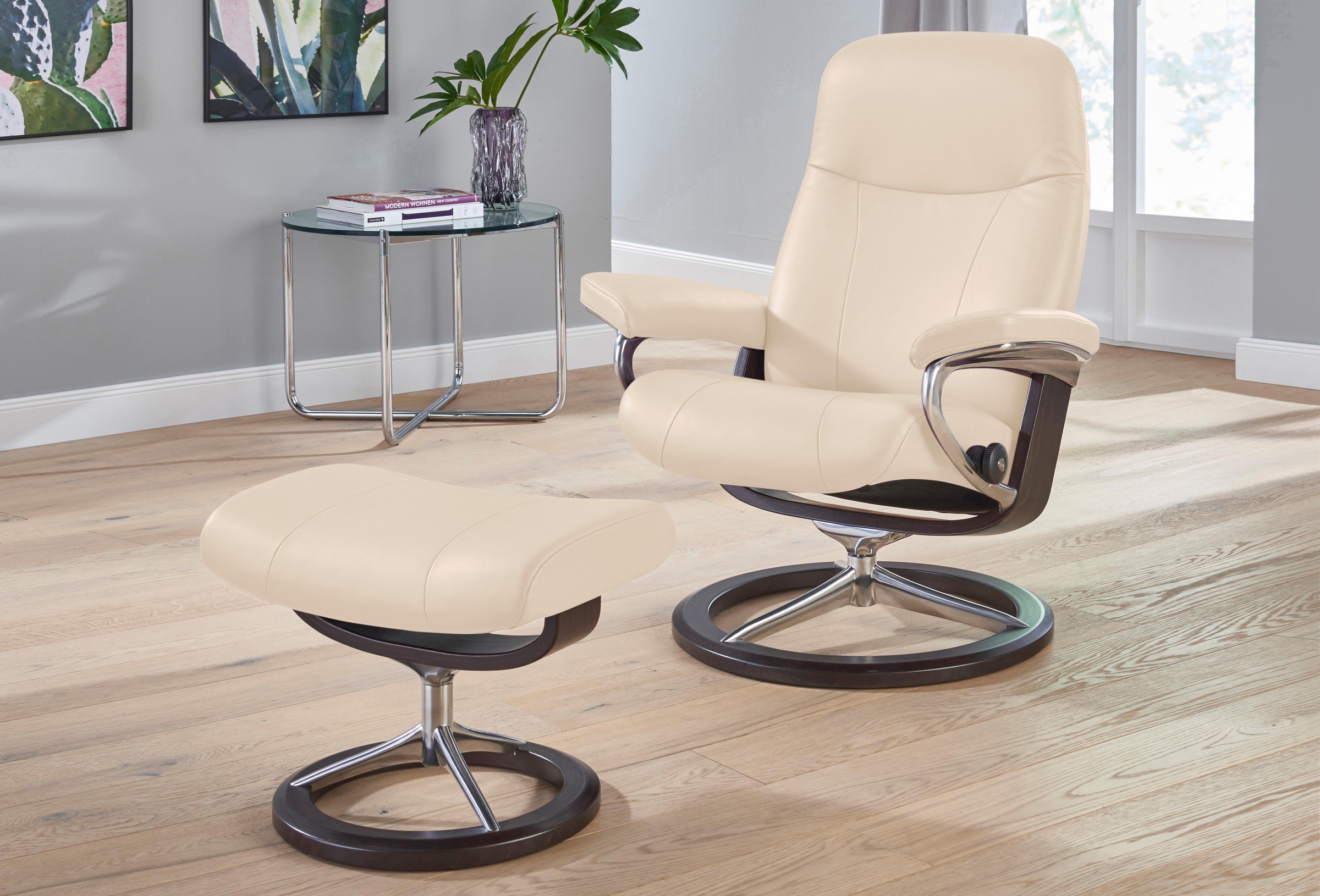 Stressless Relaxsessel "Garda", (Set), mit Signature Base, Größe L, Gestell günstig online kaufen