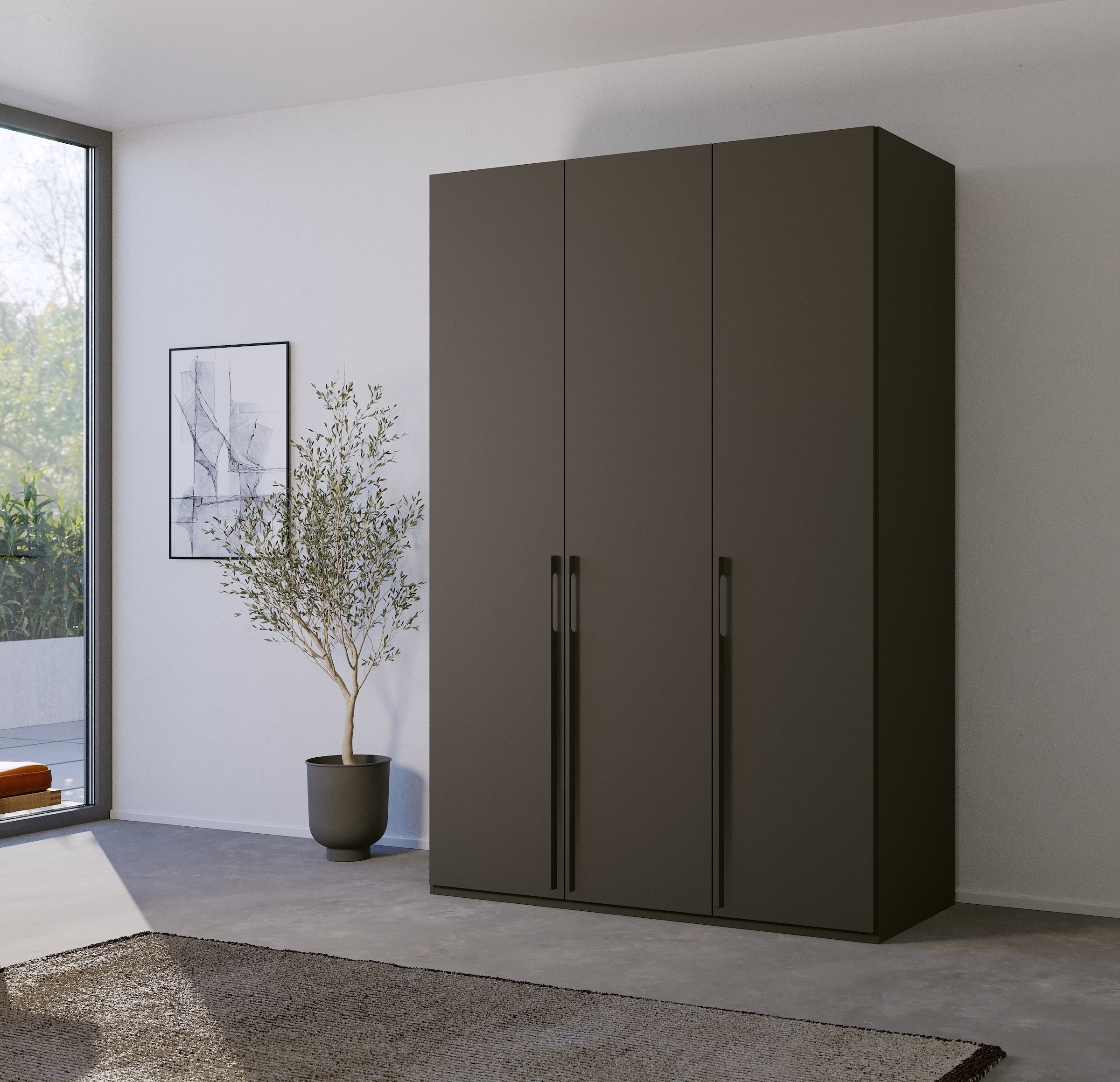 rauch Drehtürenschrank »Skat Pure«, mit eleganten Griffstangen und praktischer Innenausstattung