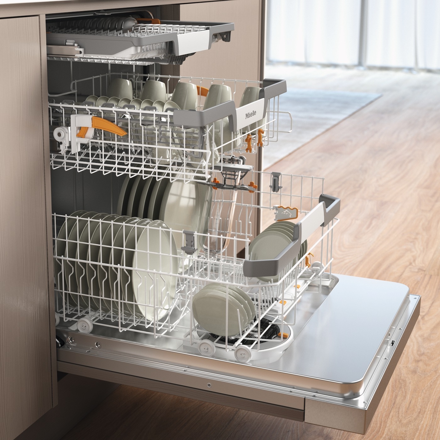 Miele teilintegrierbarer Geschirrspüler XXL »G7137 SCi XXL AD 125 Edition«, 14 Maßgedecke
