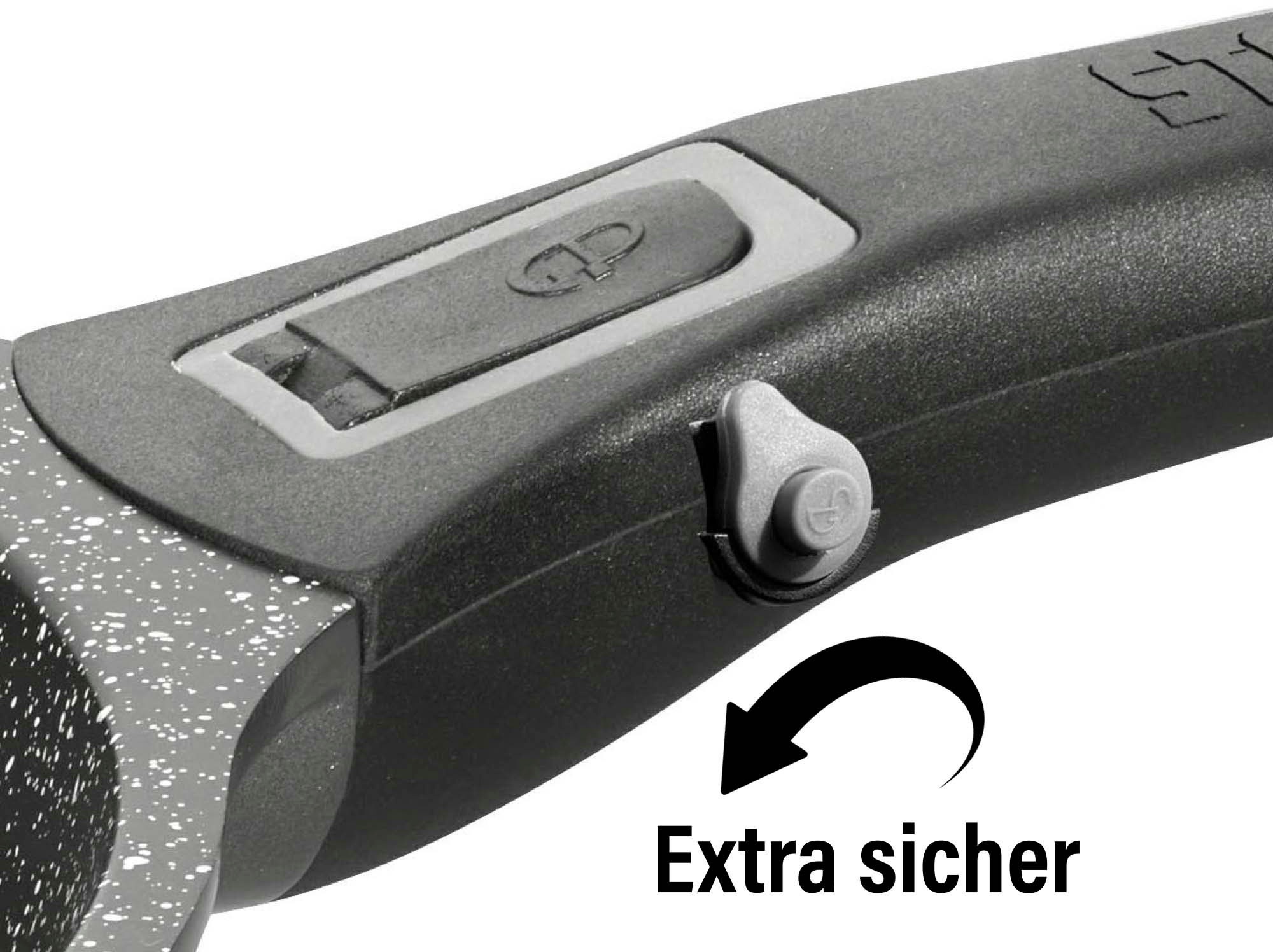 STONELINE Pfannen-Set »Imagination PLUS«, Aluminiumguss, (Set, 3 tlg., je 1 Pfanne Ø 20/24/28 cm, Fassungsvermögen 1,2 L/1,9 L/3,0 L), einzigartige Steinpartikel-Beschichtung, Induktion