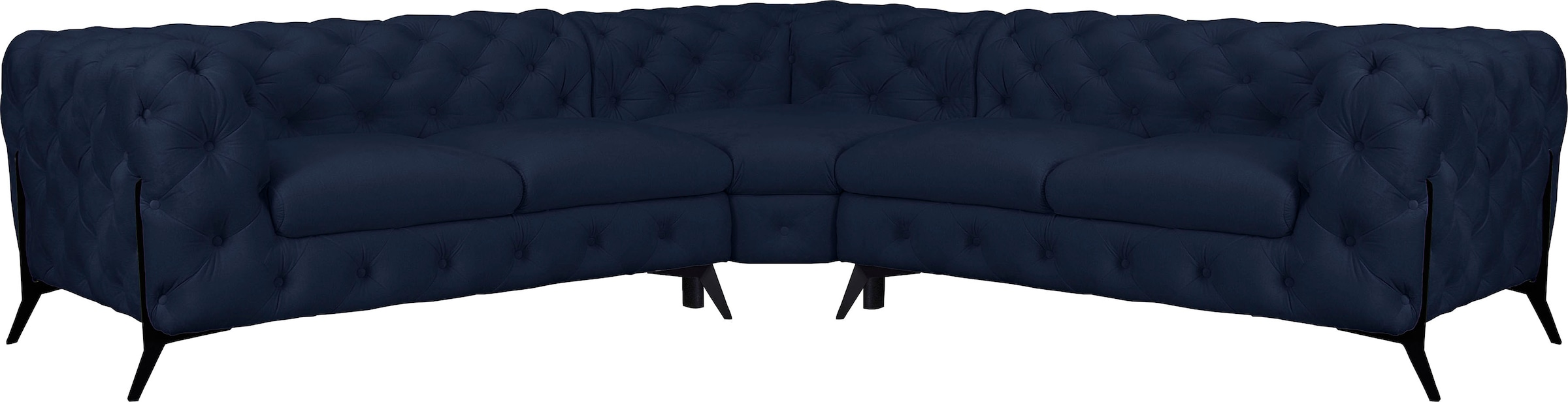 Home affaire Chesterfield-Sofa »Amaury L-Form« Chesterfield-Optik, Breite/T günstig online kaufen