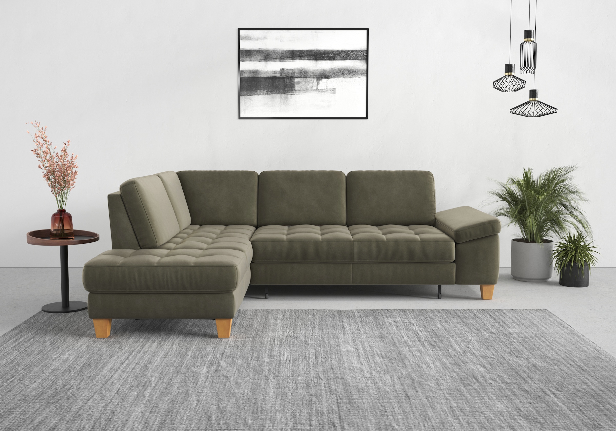 sit&more Ecksofa »Westham L-Form« mit Ottomane, mit oder ohne Bettfunktion, günstig online kaufen