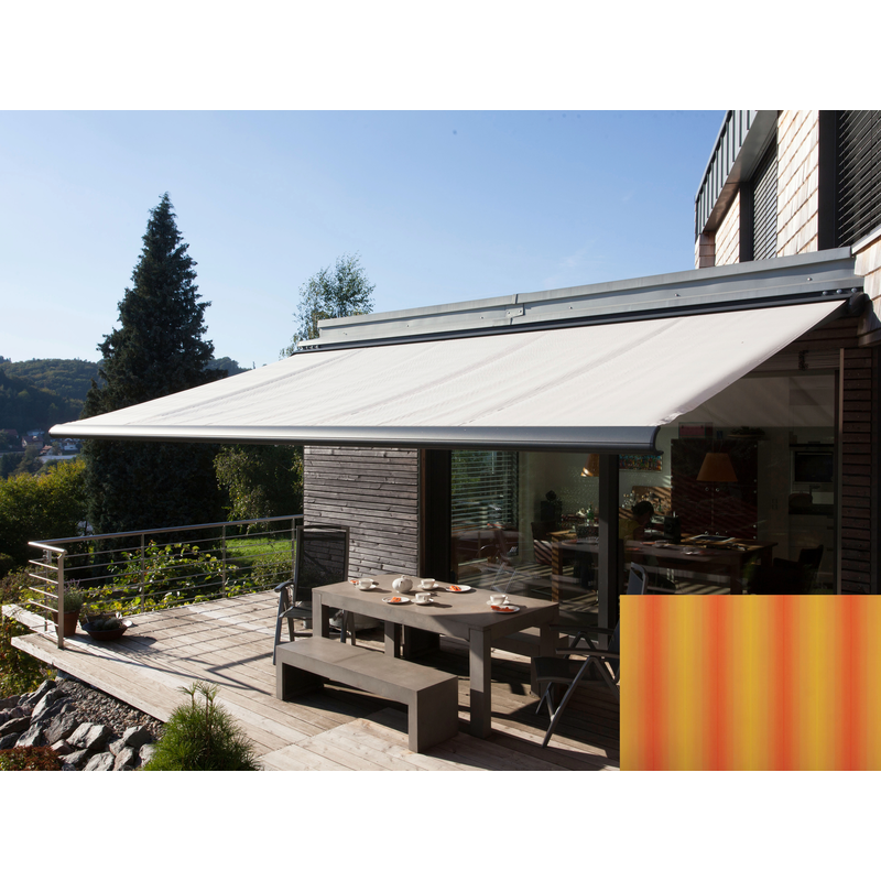 WISMAR Kassettenmarkise »Classic S-Compact« Breite: 300 cm, Ausfall: 200 cm gelb-orange